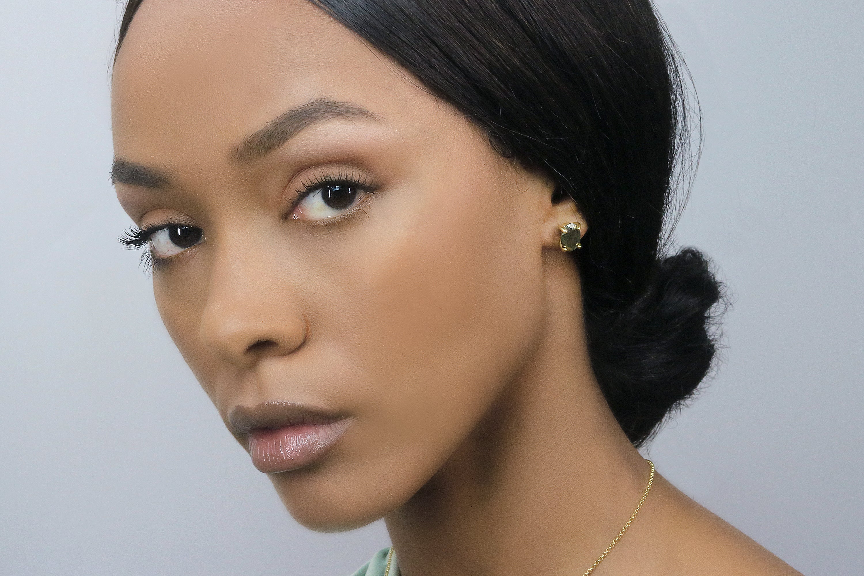 Sparkly Pyrite Earrings in 14k Gold Earrings Anemone Unique