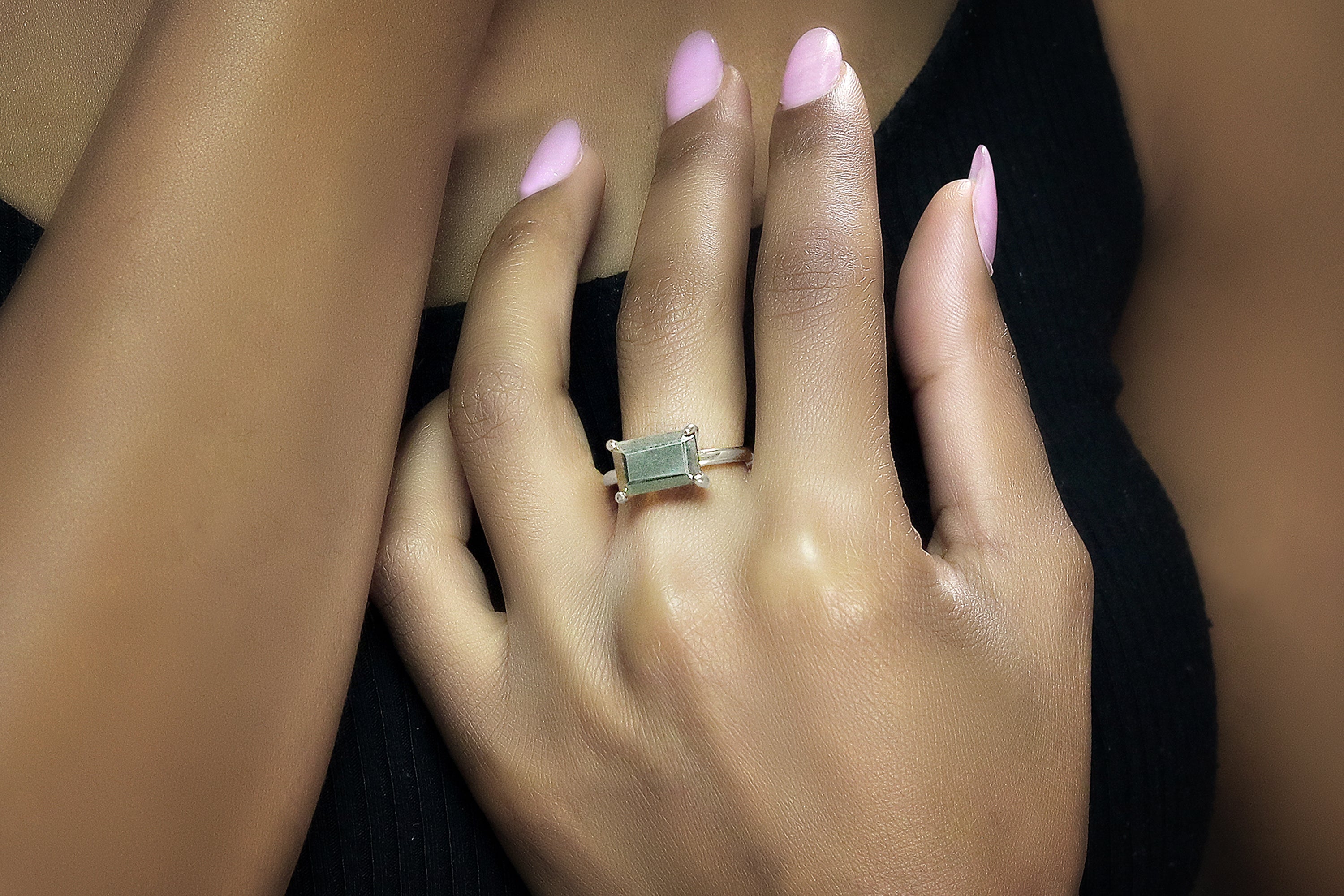 Vintage Sterling Silver Cocktail Pyrite Rings Rings Anemone Unique