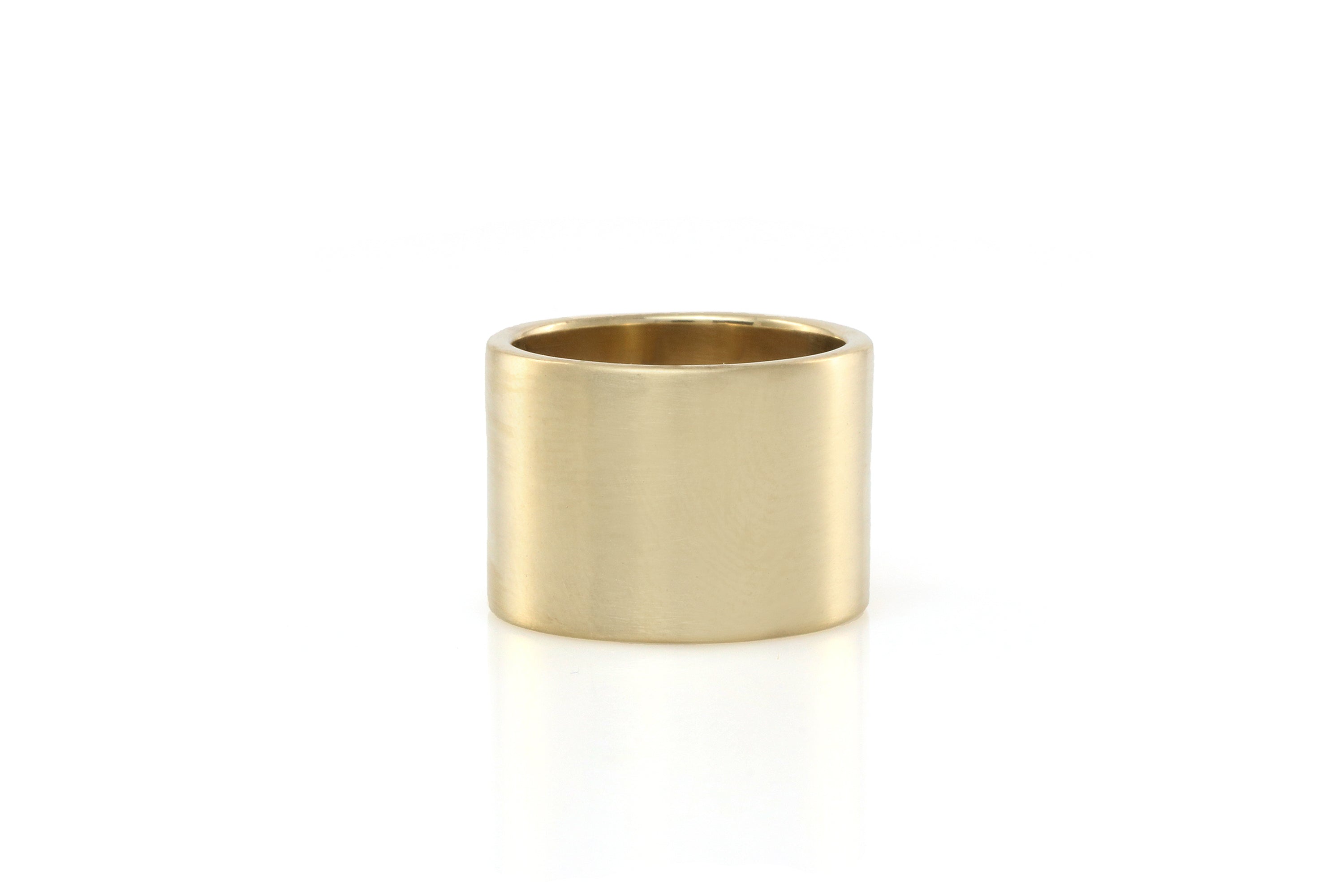Elegant Statement Gold Band Ring Rings My DNA