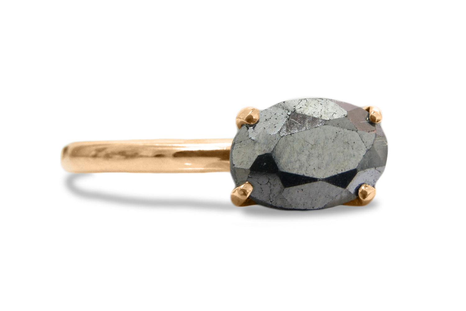 Pyrite Stone Ring - Artisan 925 Sterling Silver Rings - Gemstone Rings for Birthdays, Anniversaries, Prom and Collection Rings Anemone Unique