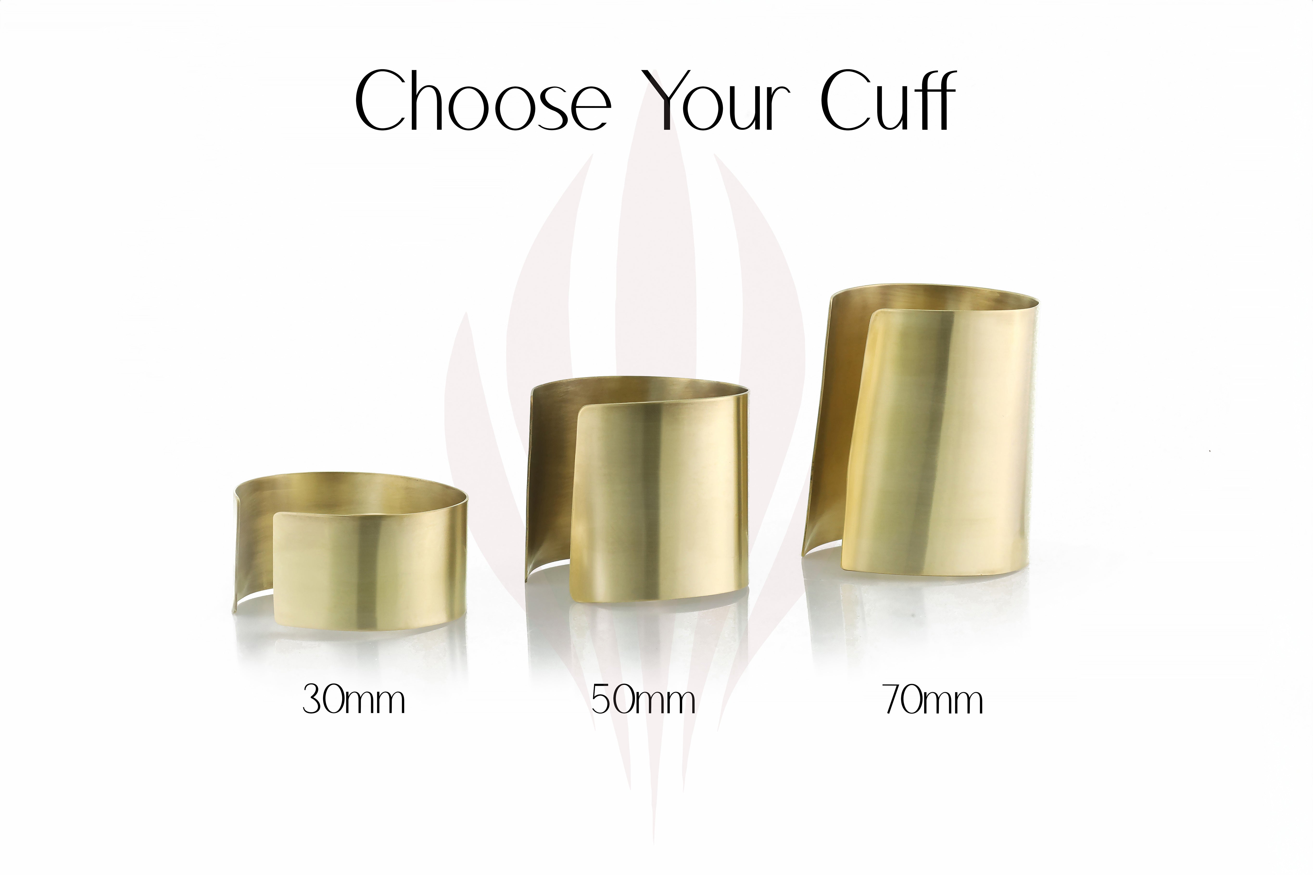 Wide 50mm Brushed Gold Open Cuff Bracelet Bracelets Anemone Jewelry