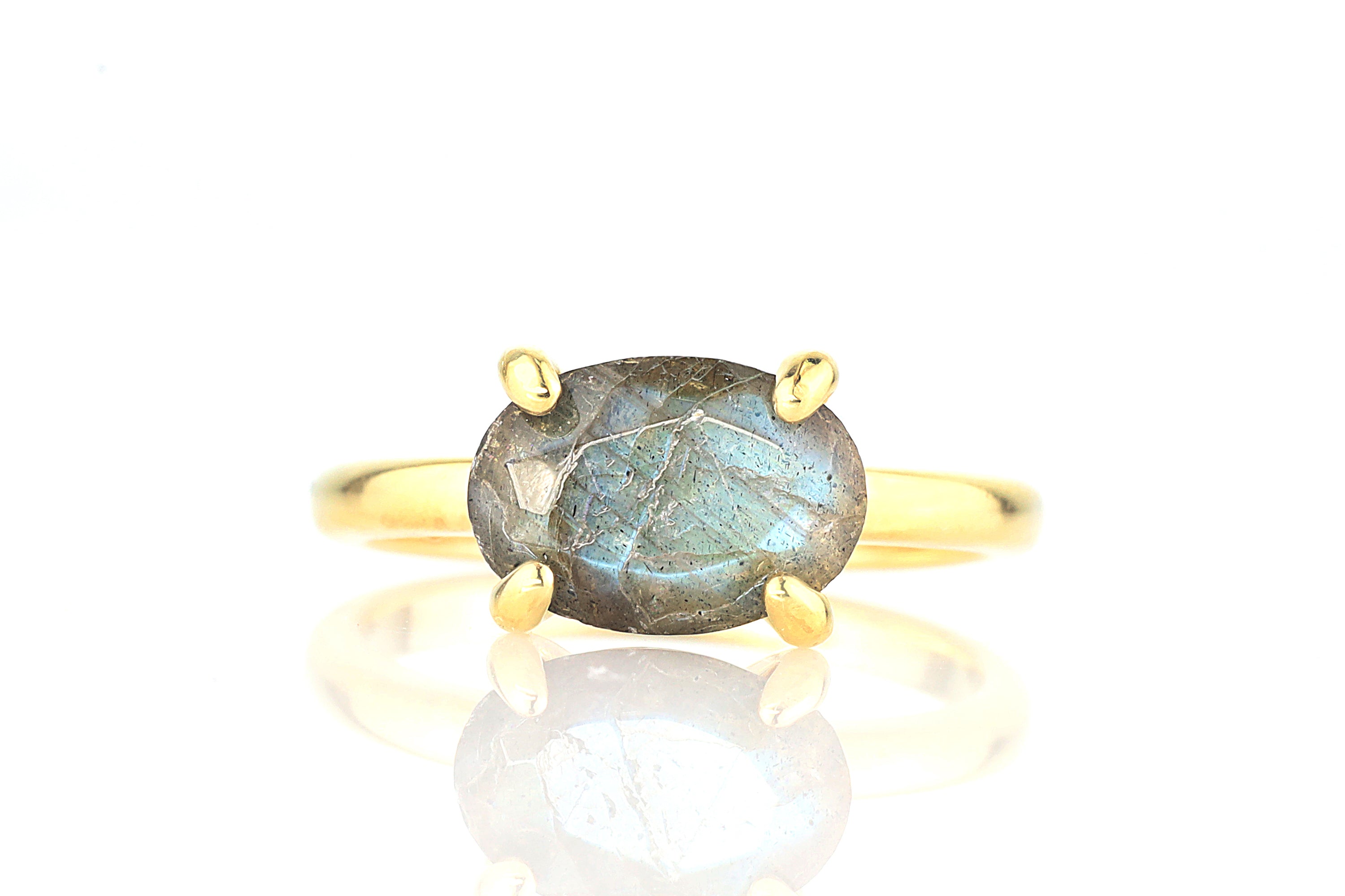 Fascinating Labradorite Gold Filled Ring Rings Anemone Unique