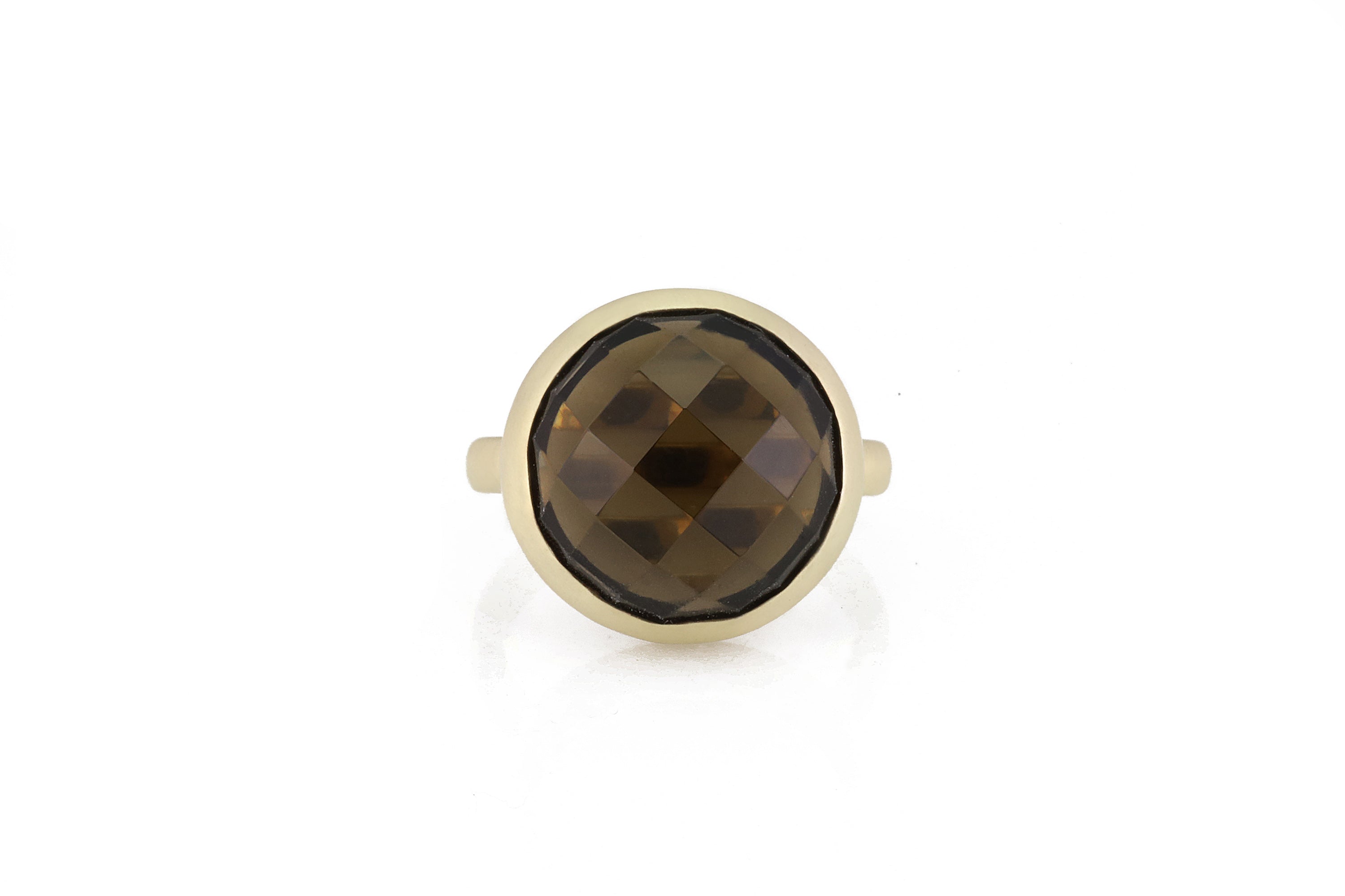 Smoky Quartz Bezel Gold Filled Ring Rings Anemone Limited