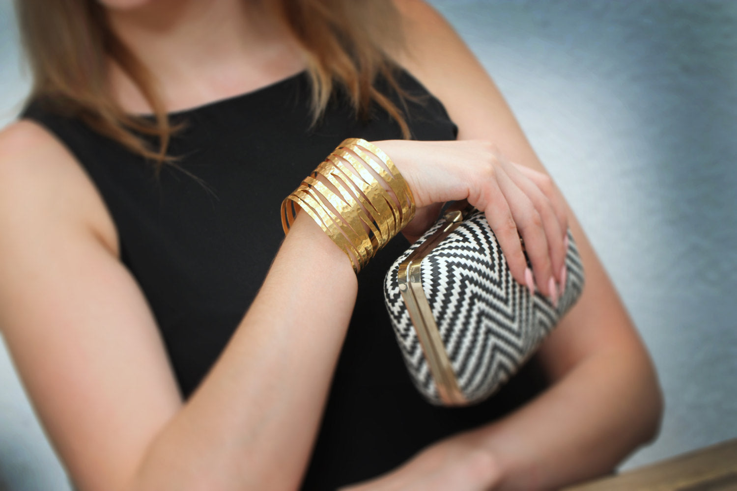 Zebra bracelet,gold bracelet,gold cuff,handmade bracelet,wow bracelet,statement bracelet,antique bracelet Bracelets Anemone Limited