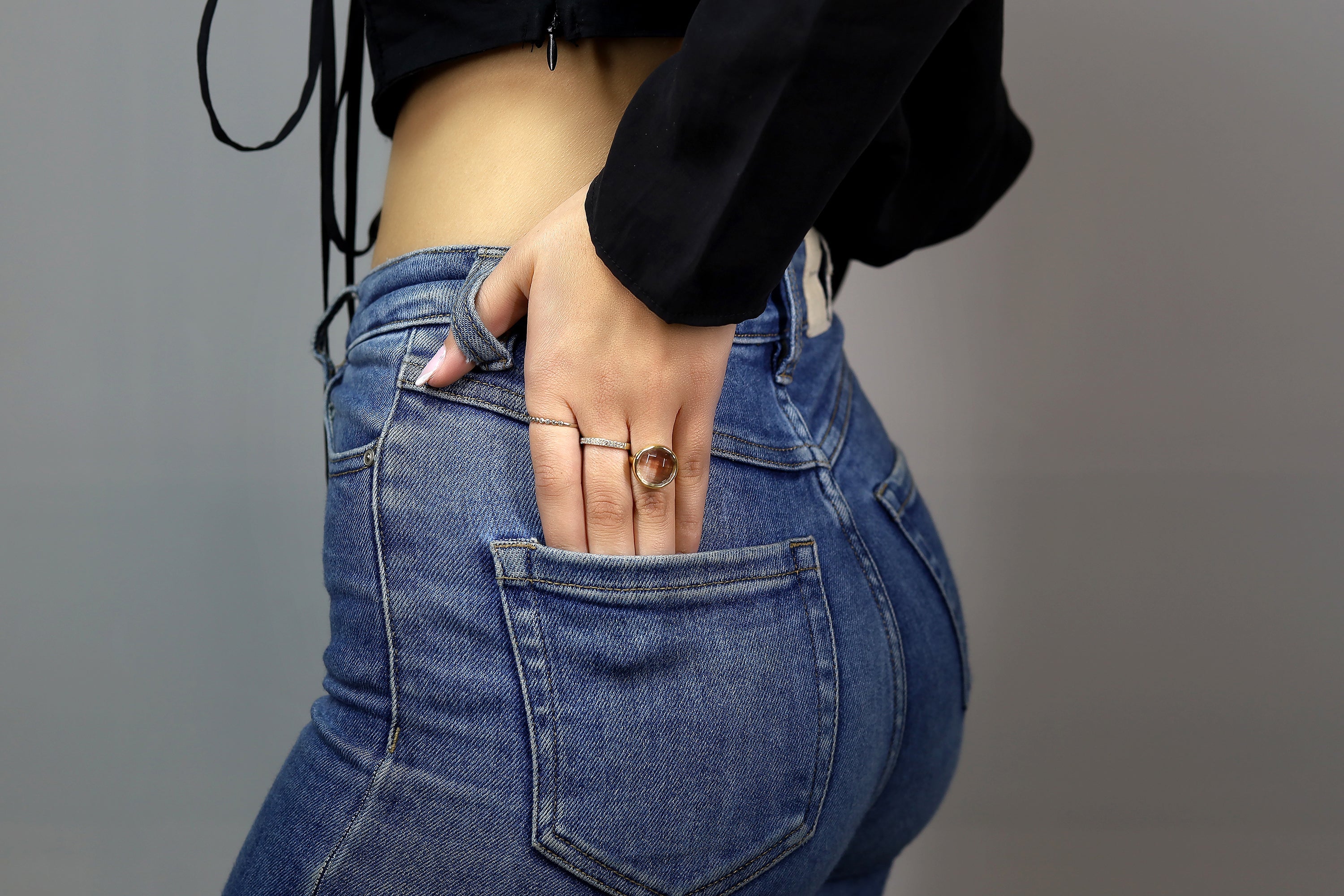 Crystal Quartz 14k Gold Filled Bezel Ring Rings Anemone Limited