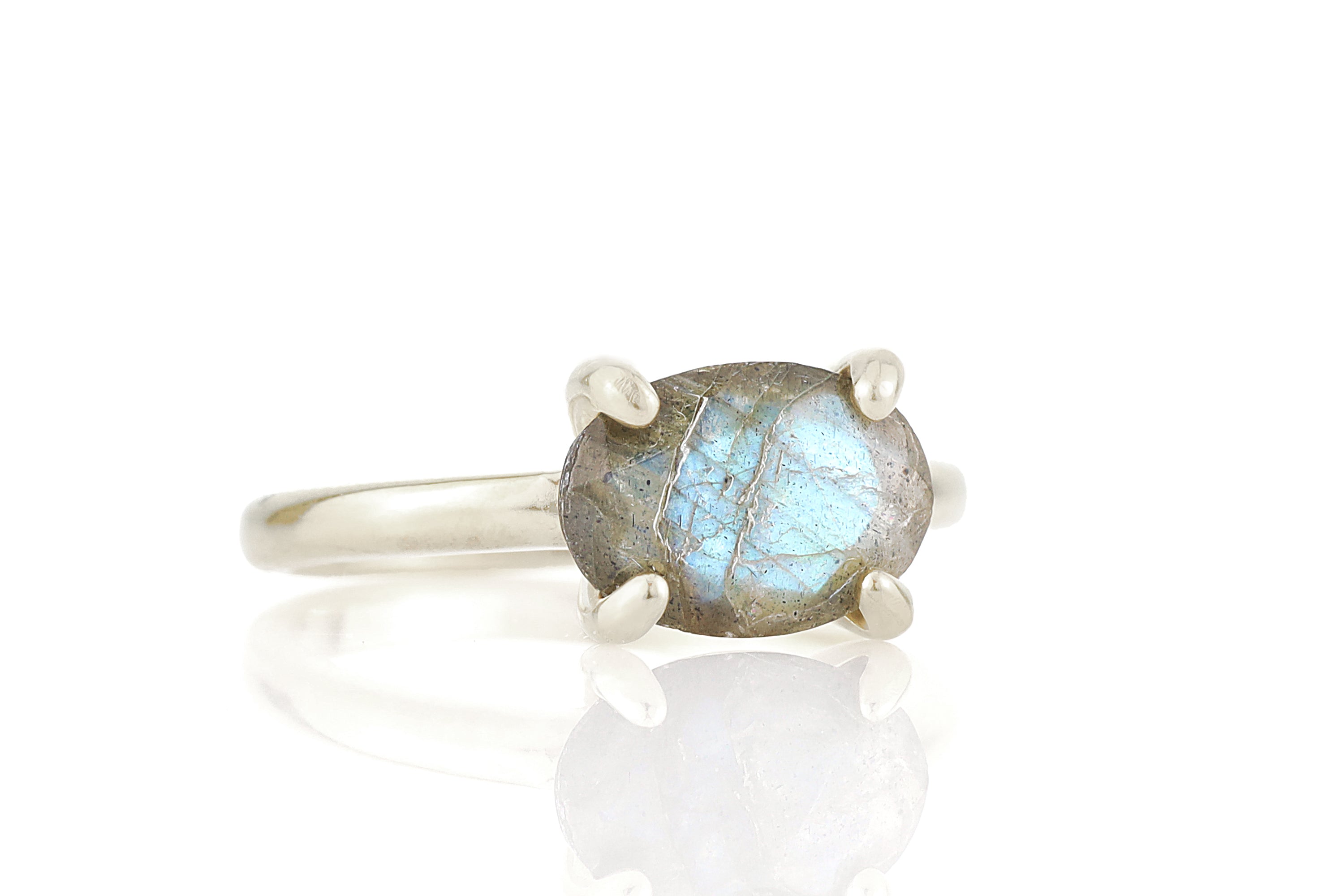 Labradorite Ring in 925 Sterling Silver Rings Anemone Unique