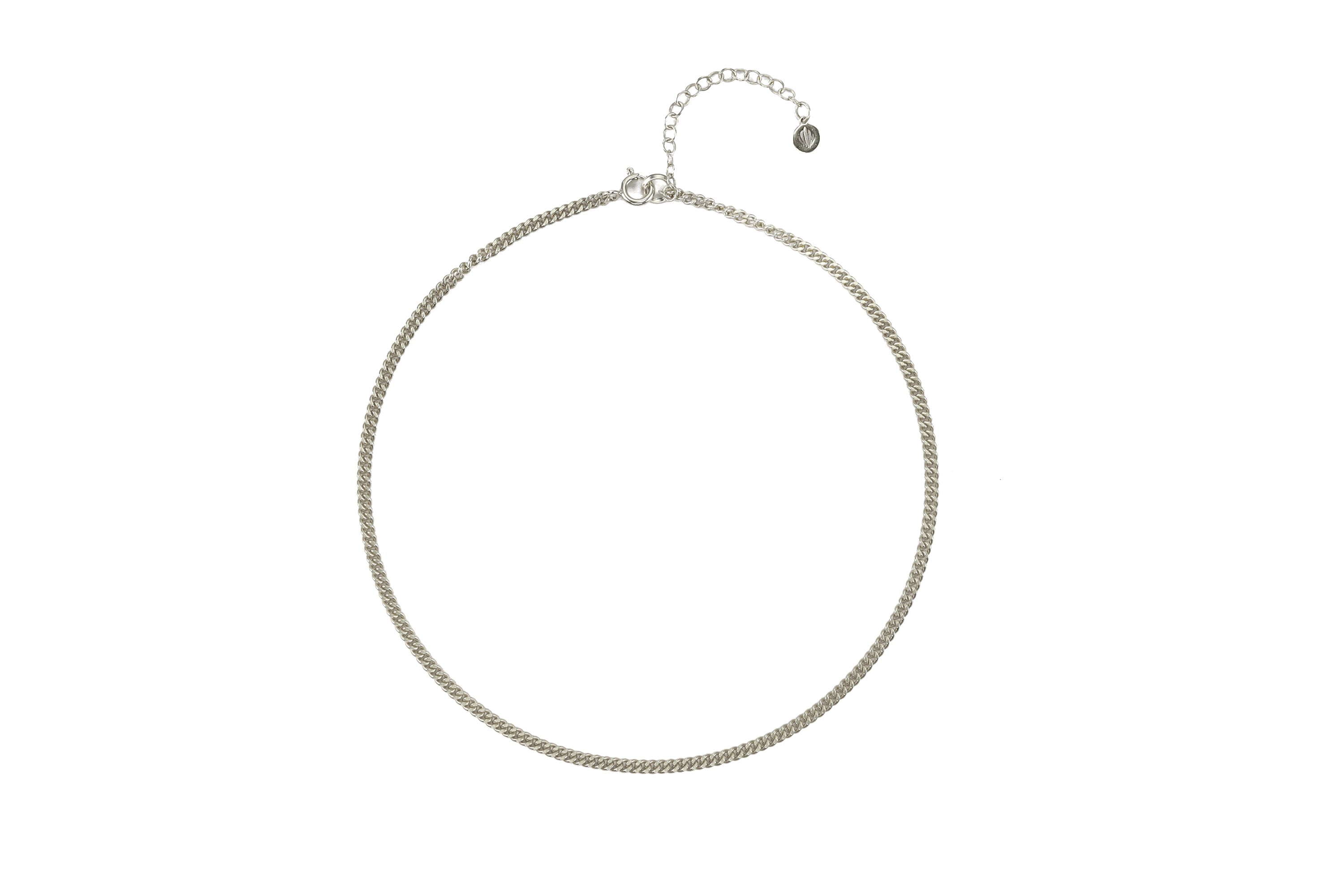 14k Rose Gold Delicate Cuban Chain Link Necklace necklaces Anemone Jewelry