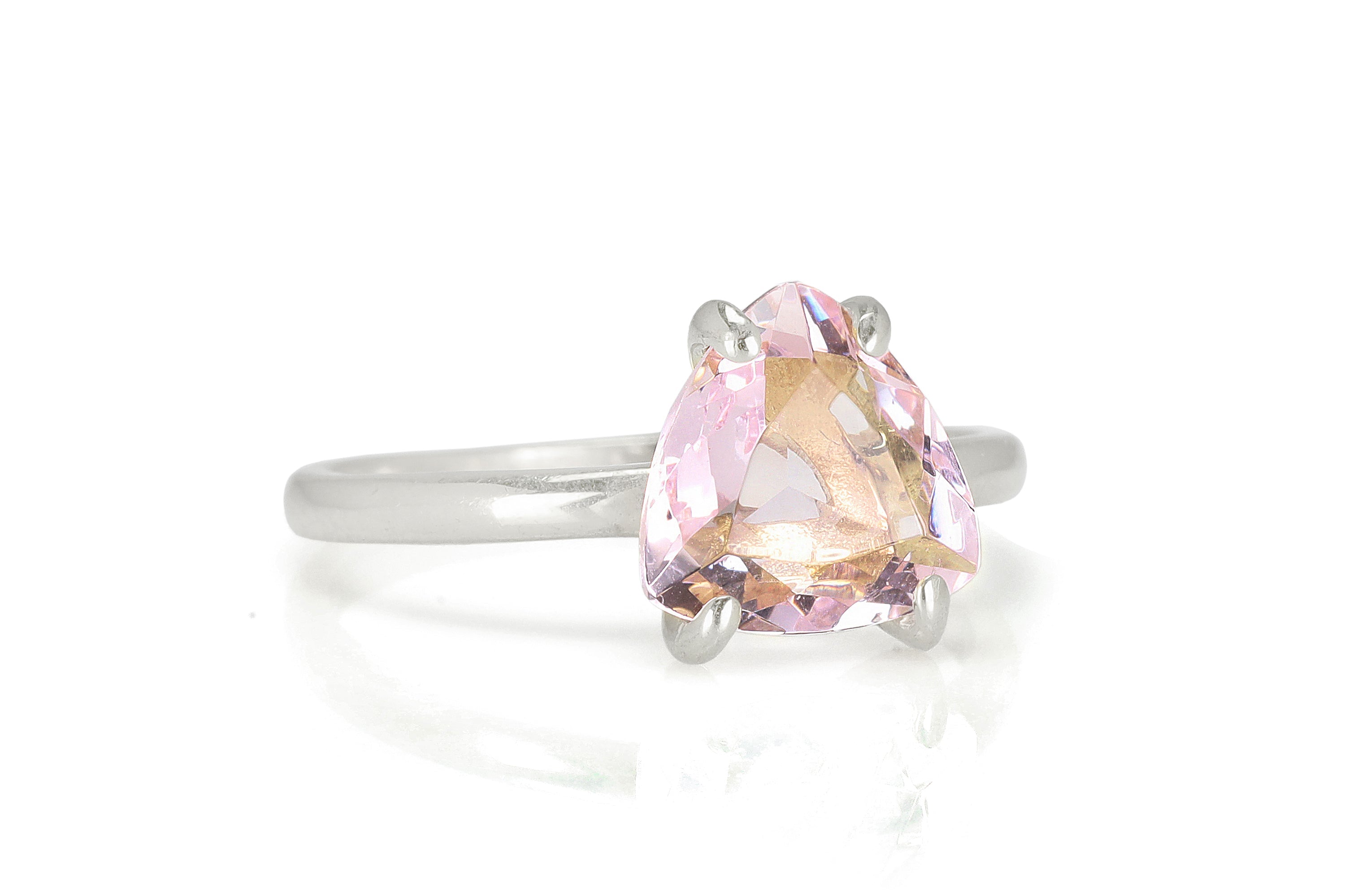 Rose Quartz Ring in 925 Sterling Silver Rings Anemone Unique
