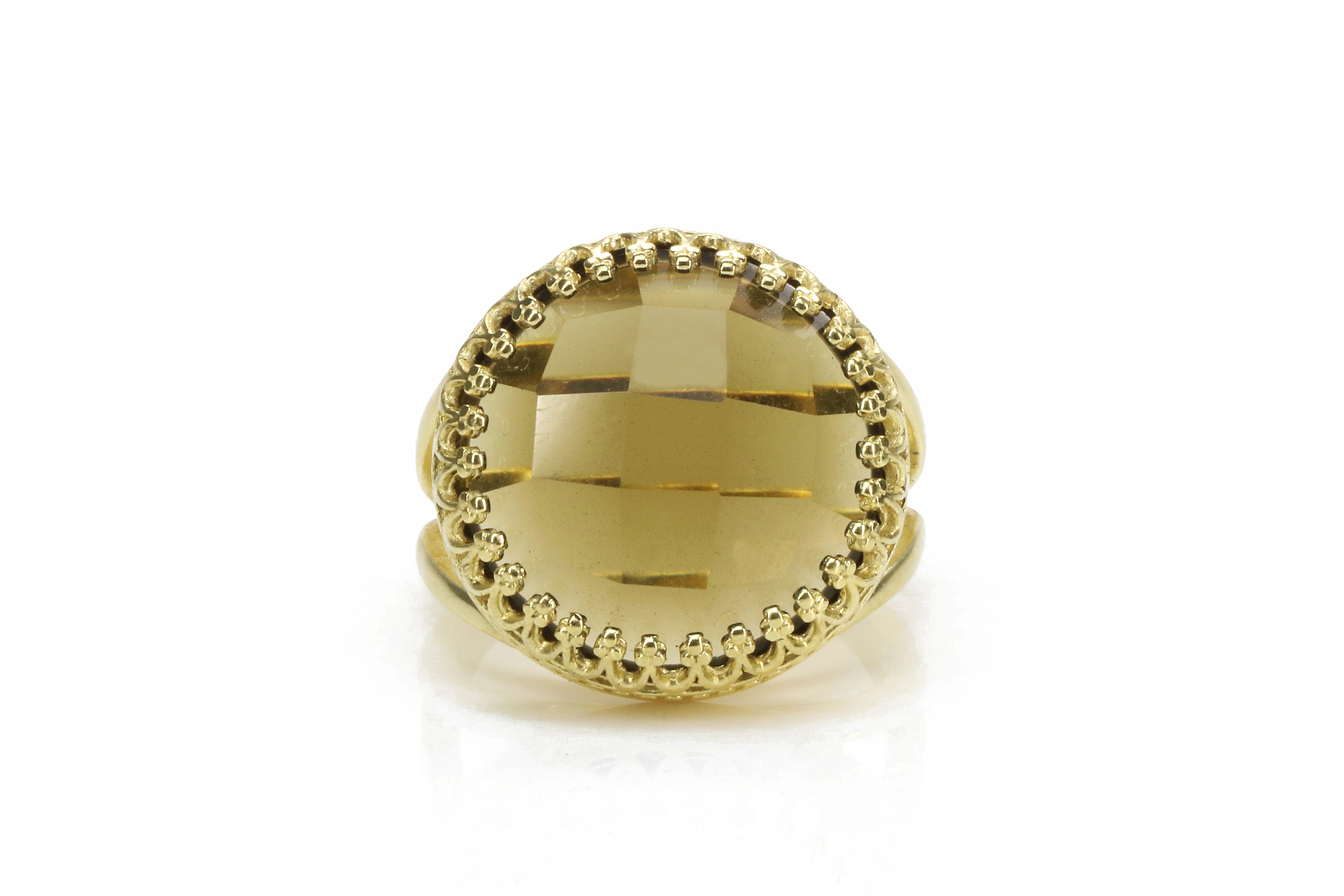 Smoky Quartz Statement Ring Rings Anemone Jewelry