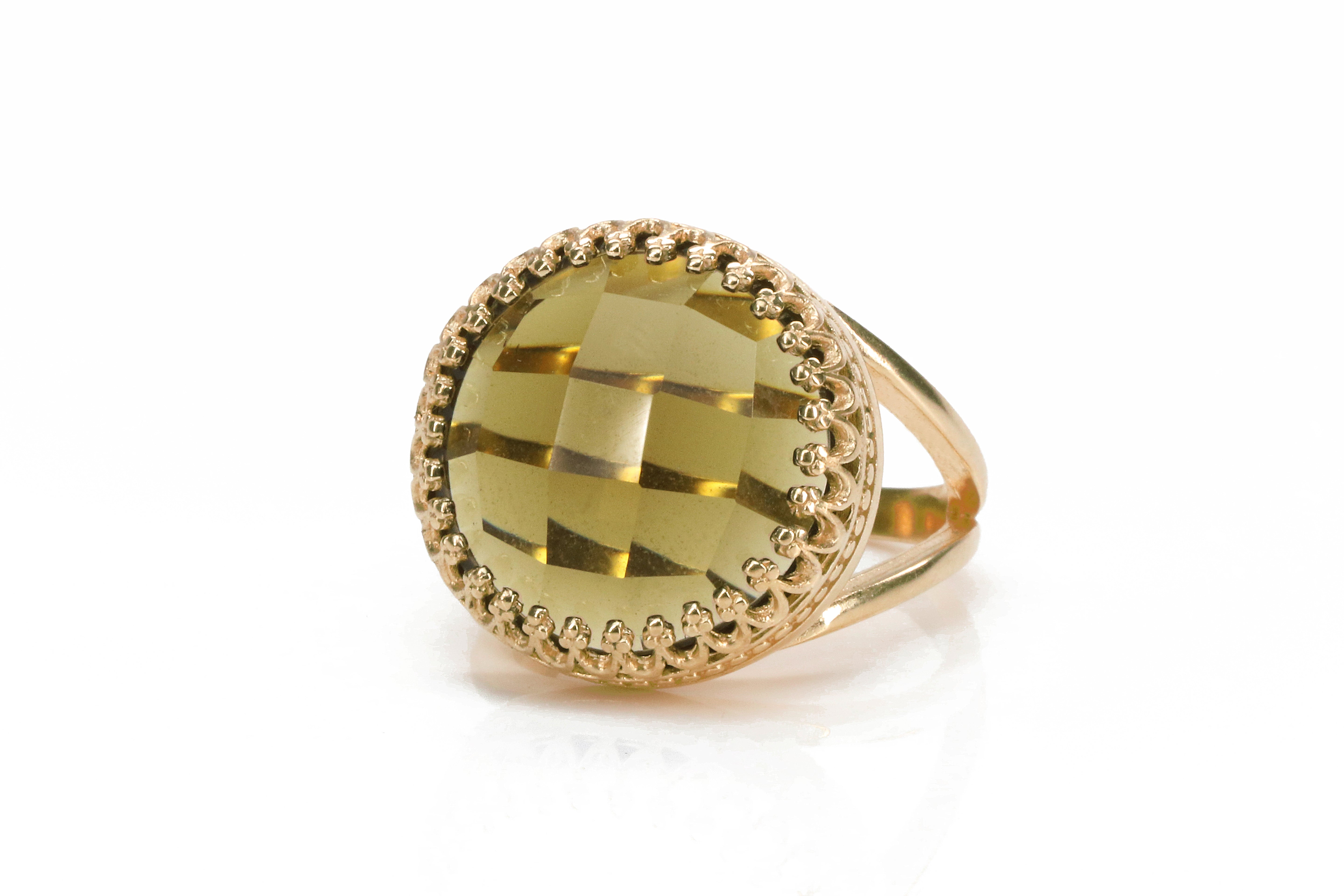 Smoky Quartz Statement Ring Rings Anemone Jewelry