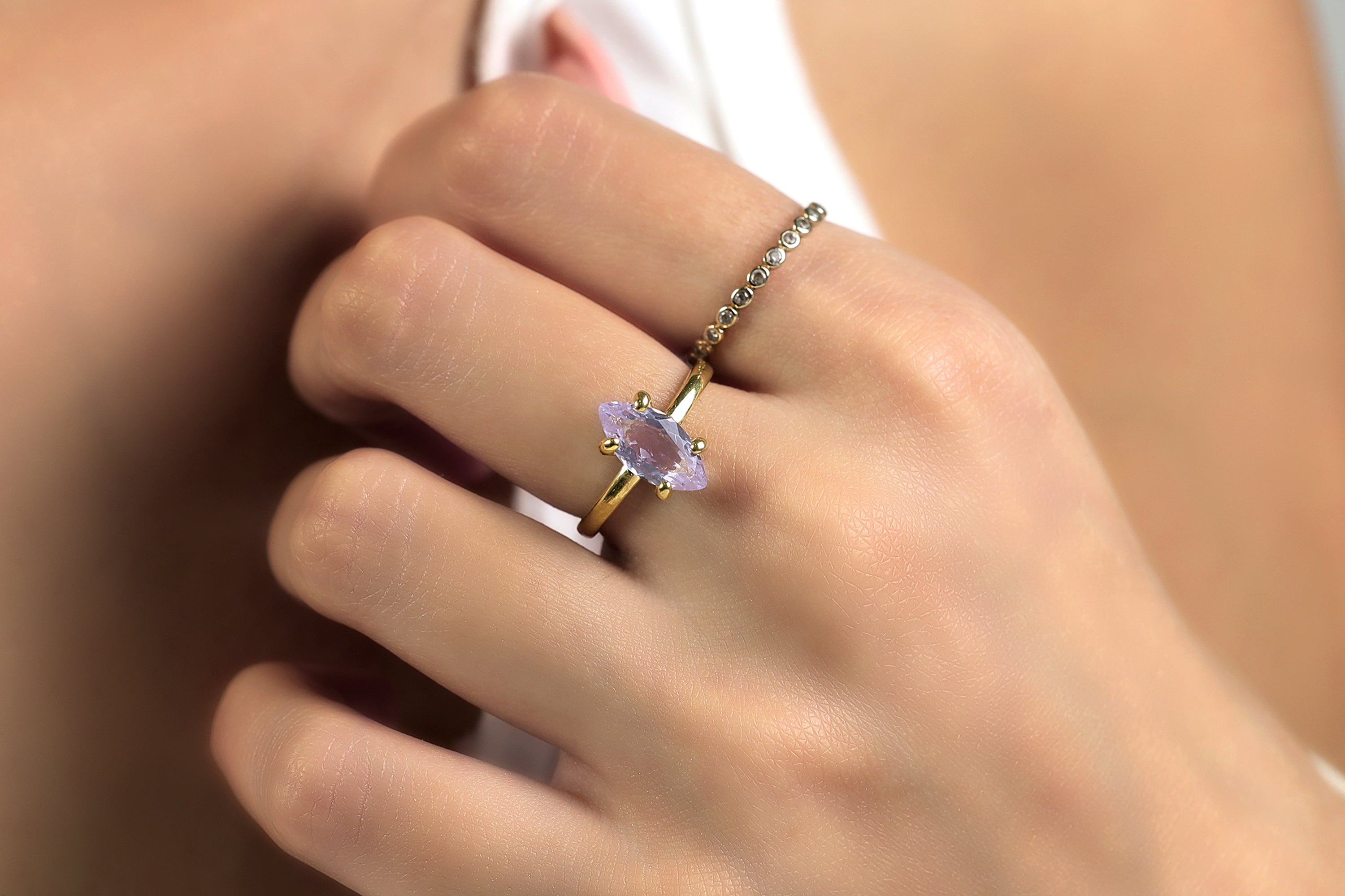 Tanzanite Marquise 14k Gold Ring Rings Anemone Unique