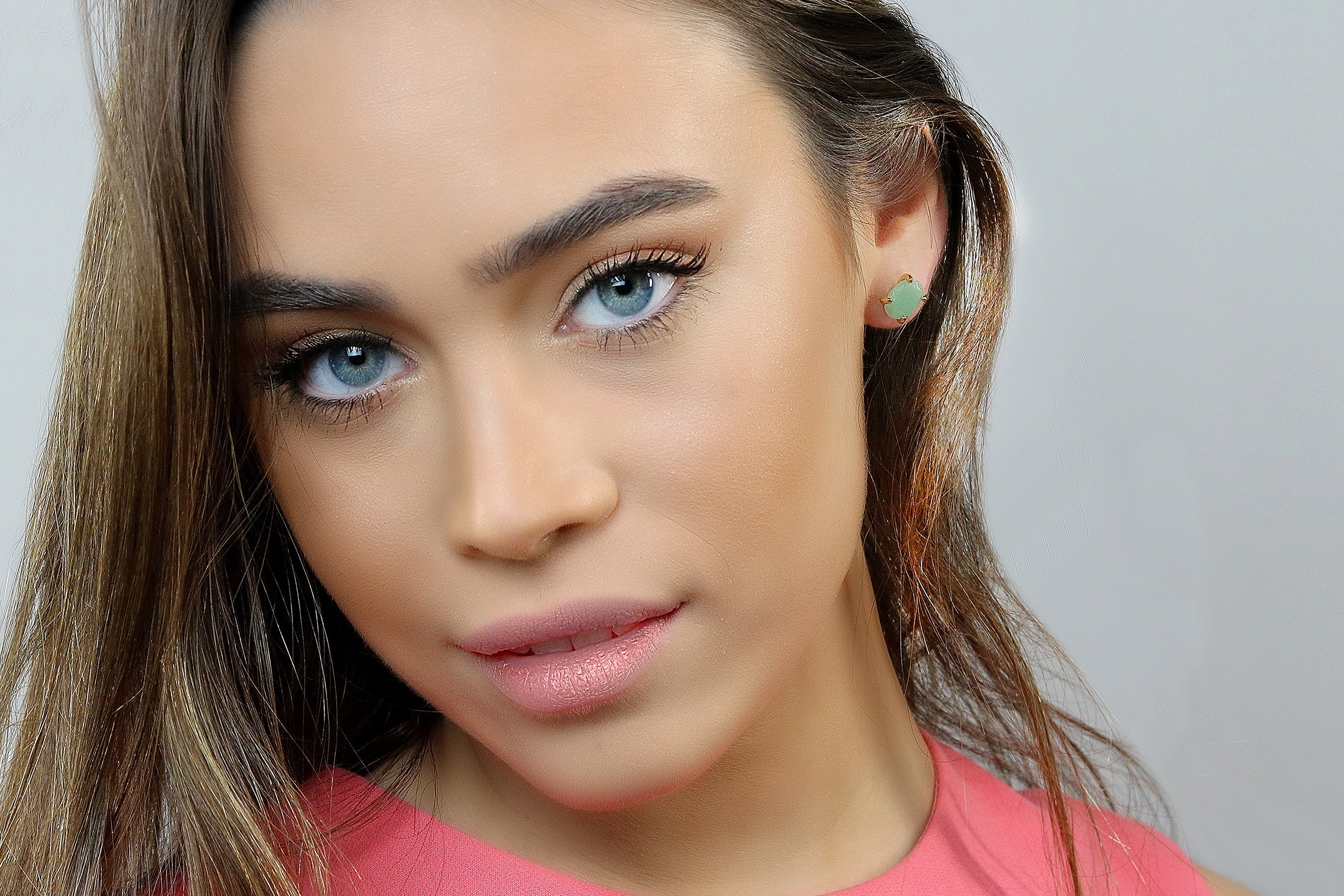 Green Aventurine Gold Filled Earrings Earrings Anemone Unique