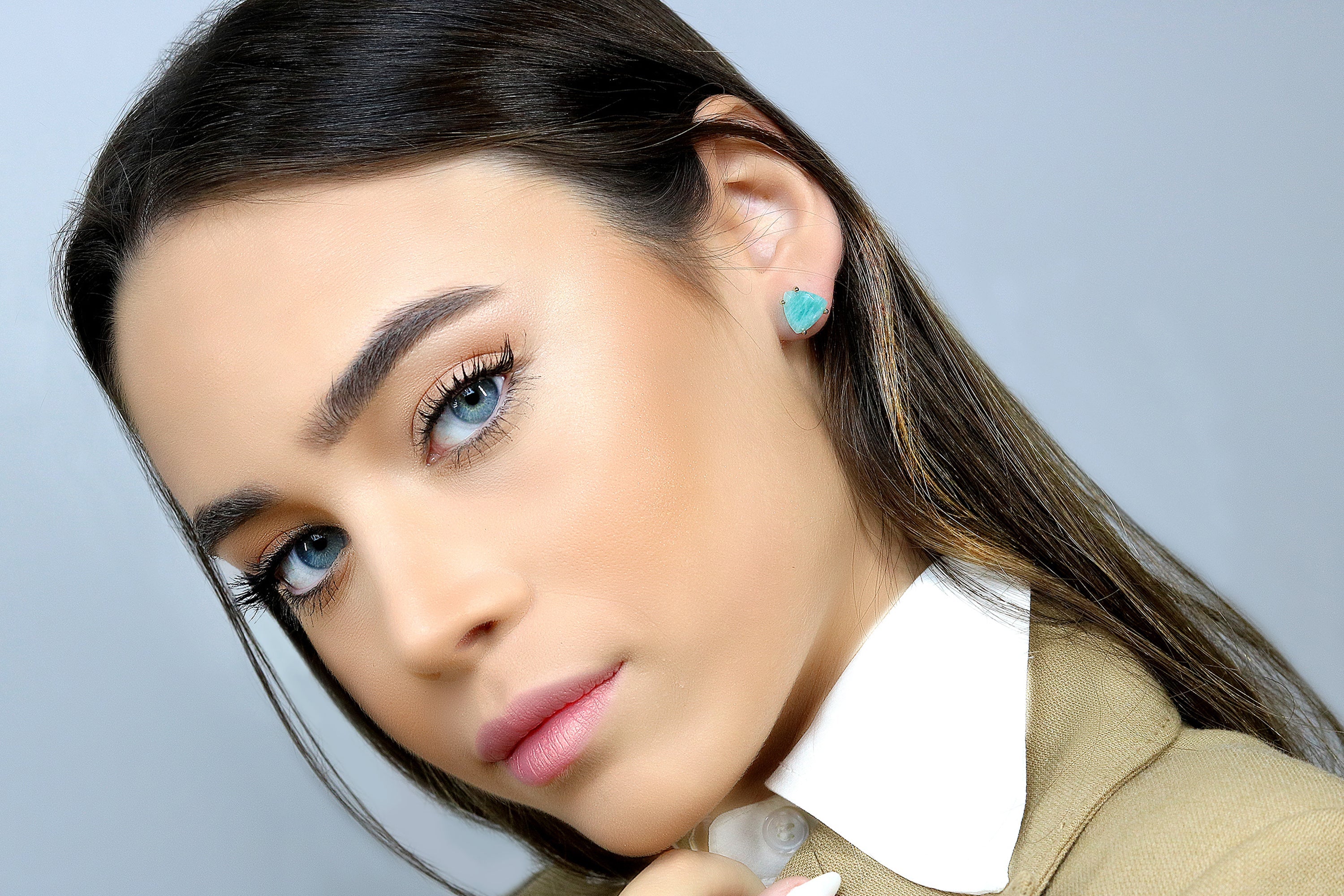 Casual Amazonite Gold Filled Earrings Earrings Anemone Unique