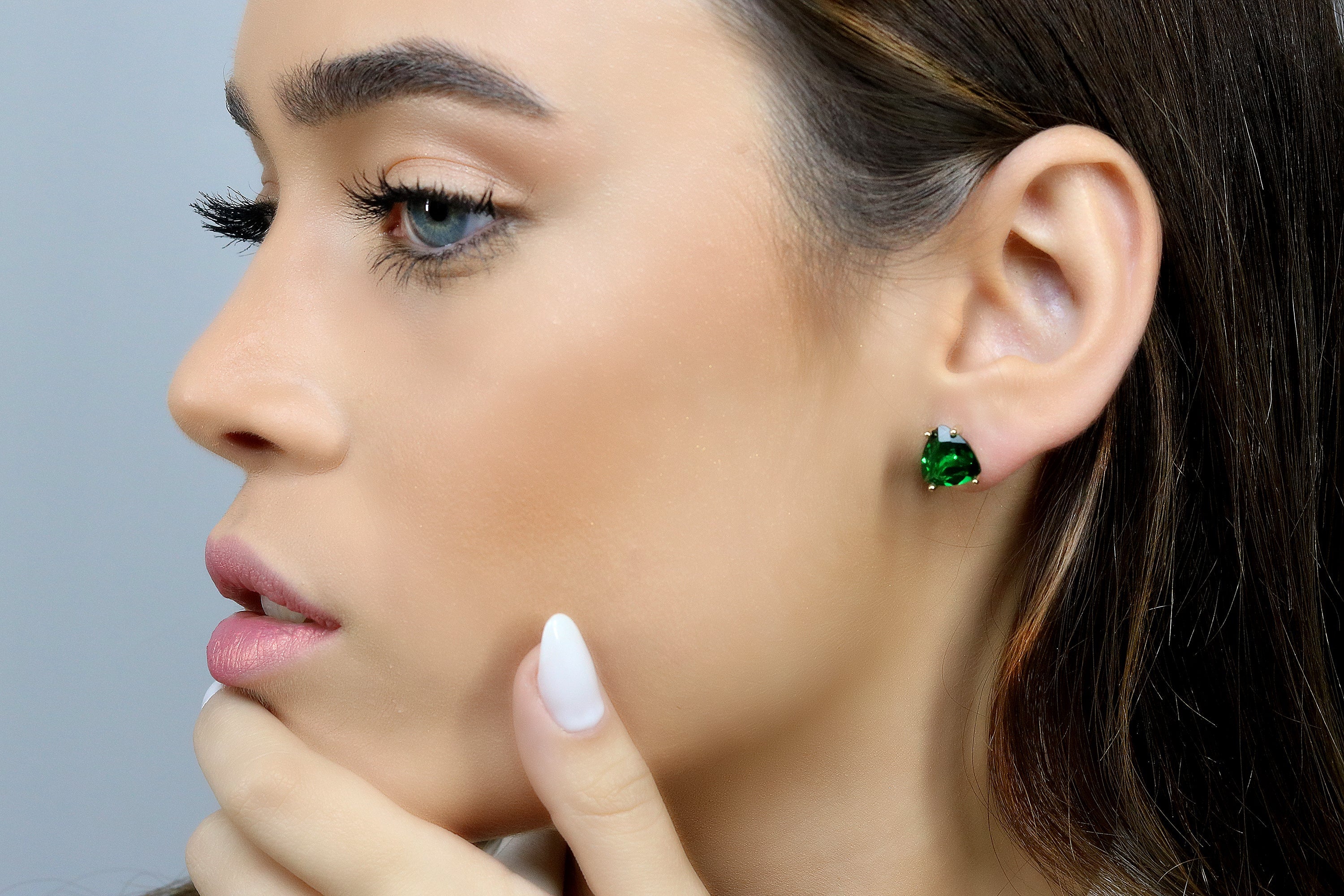 Artisan Gold Emerald Earrings Earrings Anemone Unique