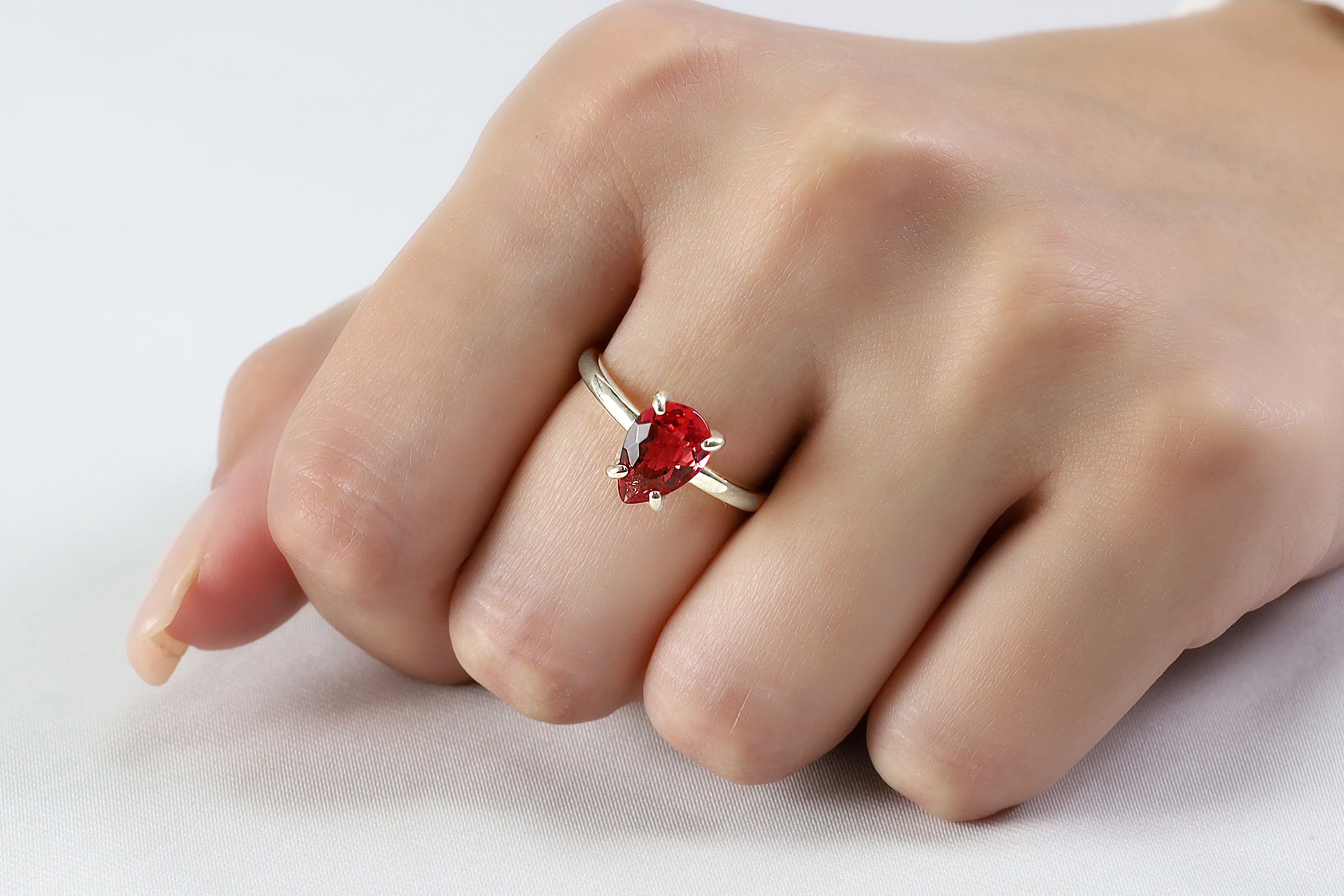 Pink Tourmaline Sterling Silver Ring Rings Anemone Unique
