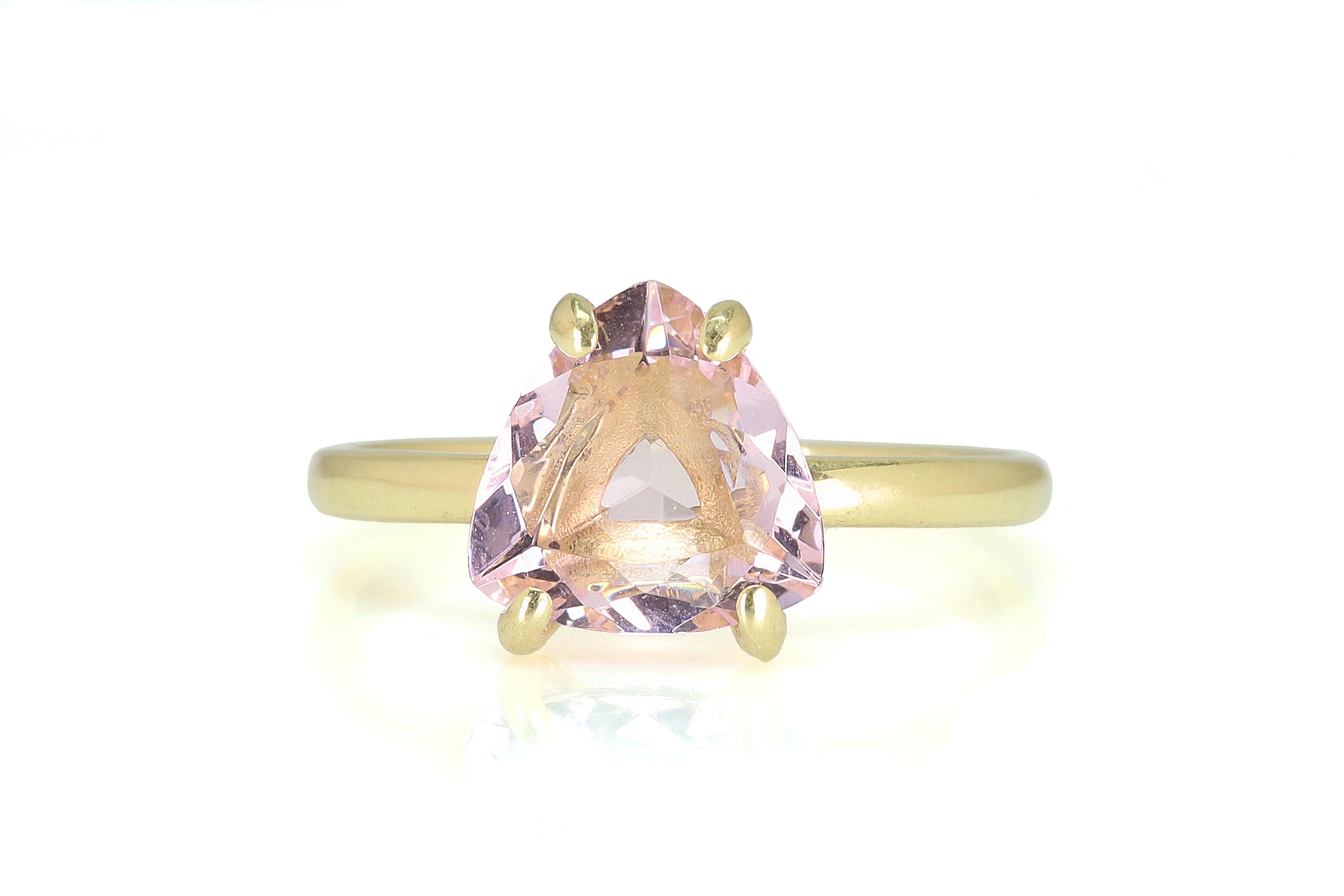 Sophisticated Rose Quartz Ring in Rose Gold Rings Anemone Unique