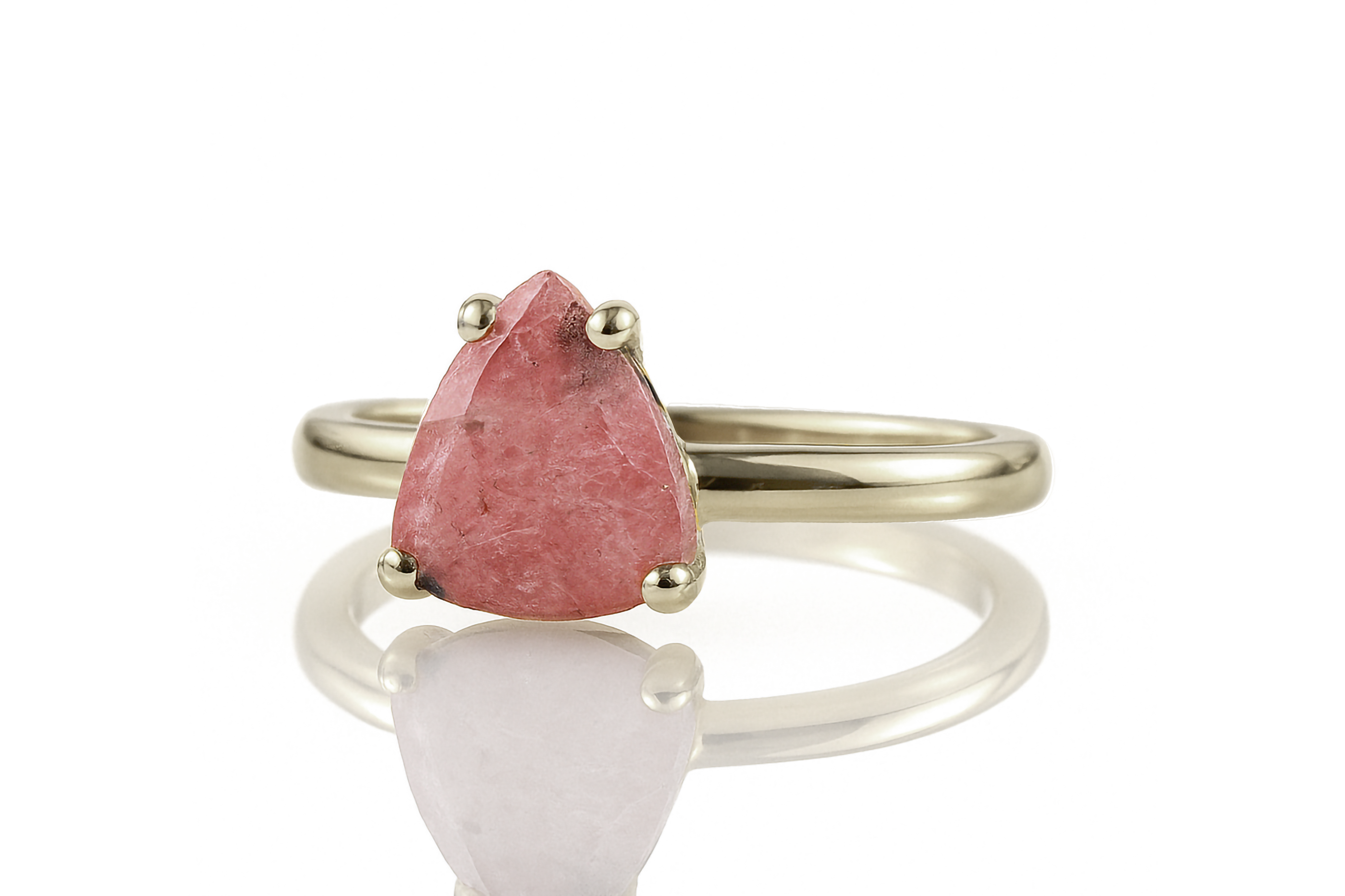 a close up of a ring with a stone