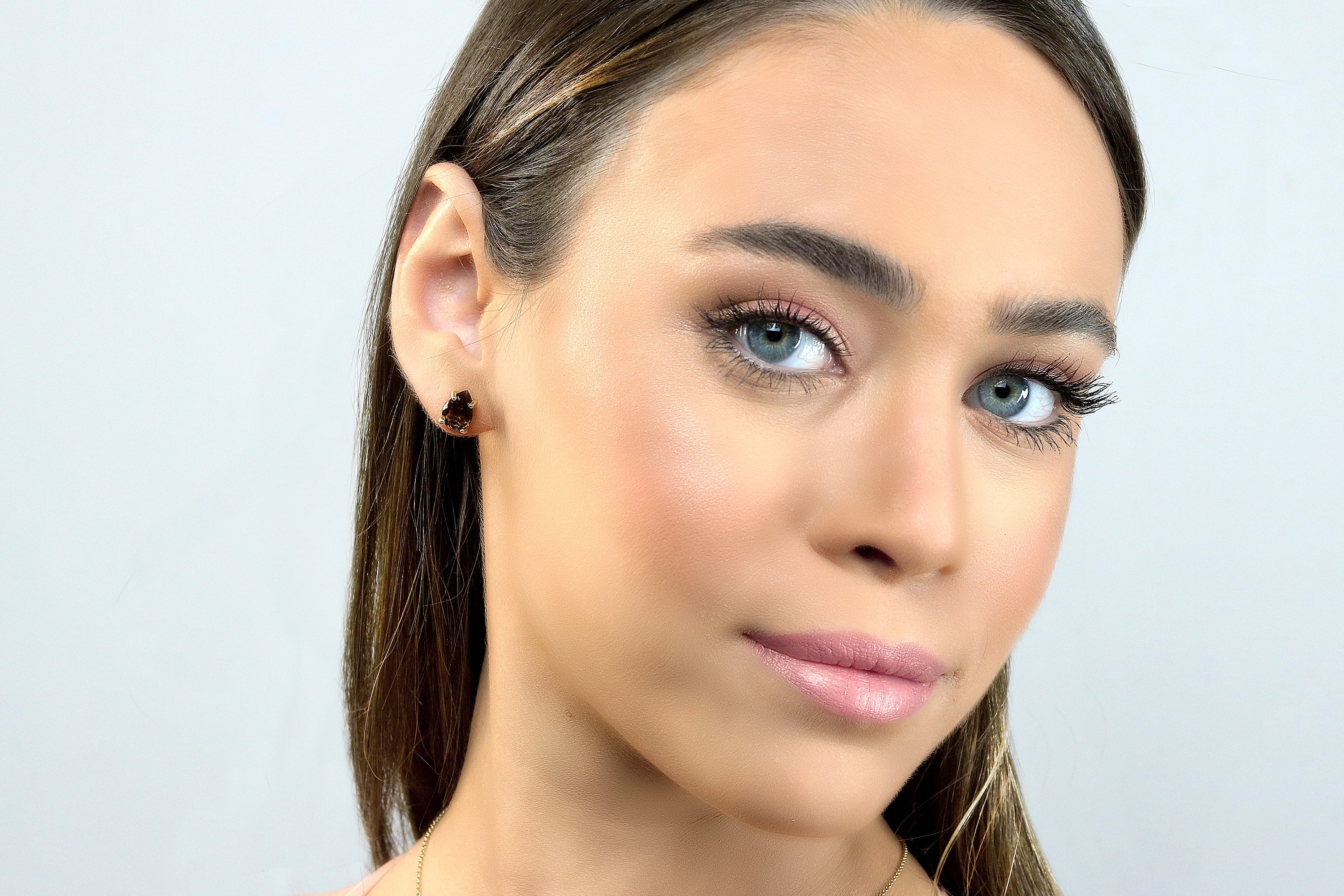 Delicate Smoky Quartz 14k Gold Filled Earrings Earrings Anemone Unique