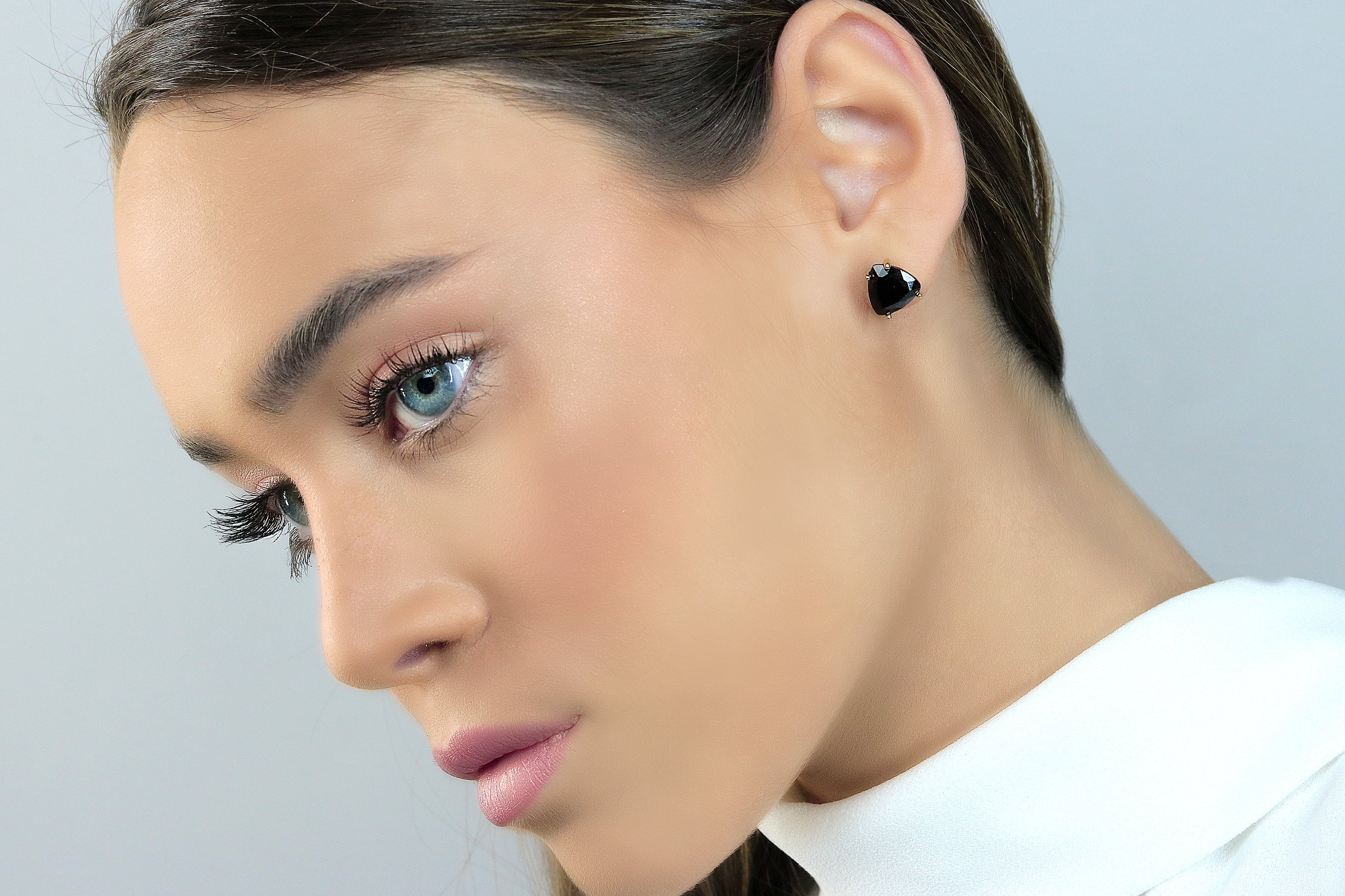 Trilliant Black Onyx Gold Filled Earrings Earrings Anemone Unique