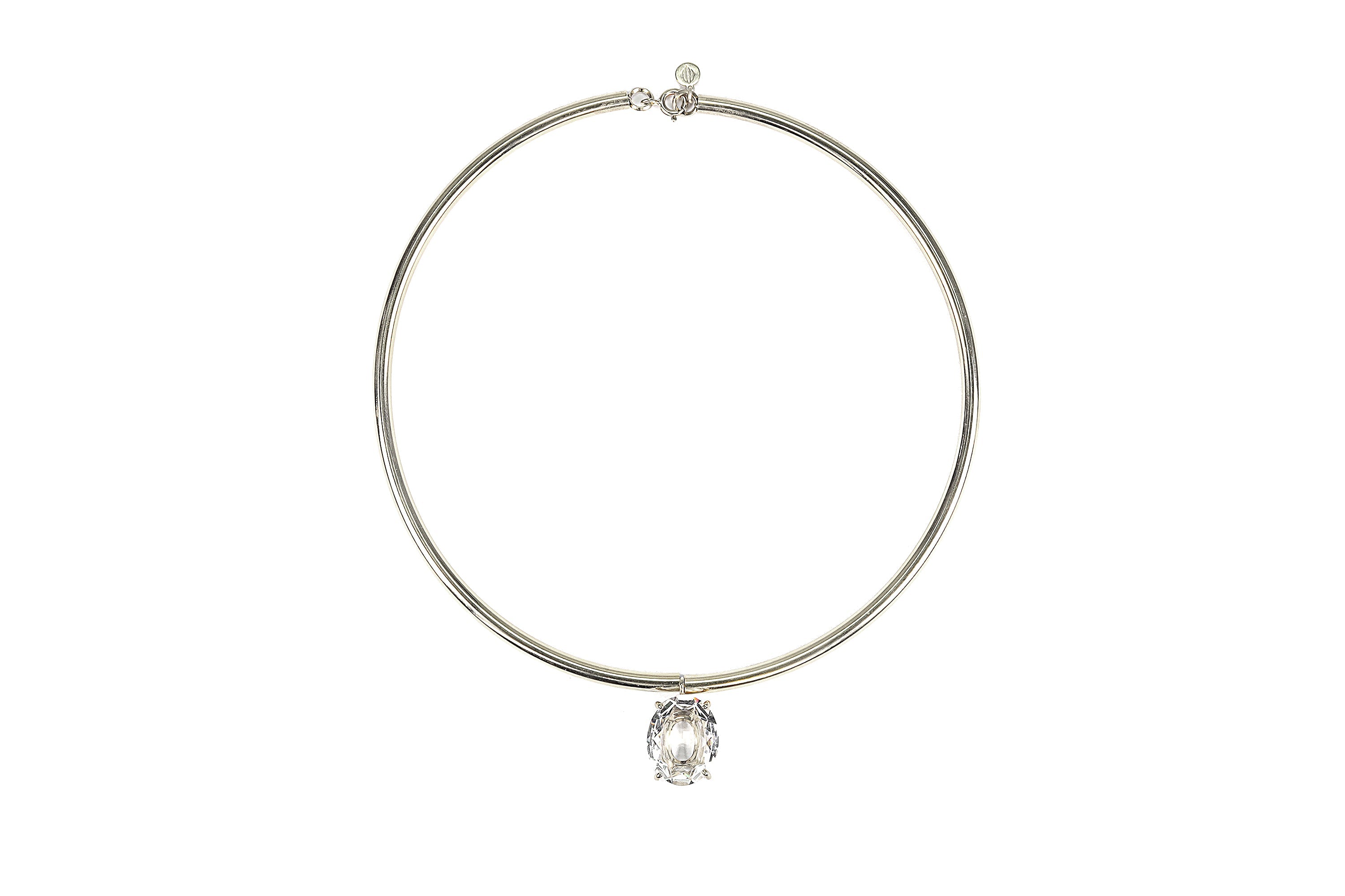 Crystal Quartz Oval Gold Tribal Necklace necklaces Anemone Jewelry