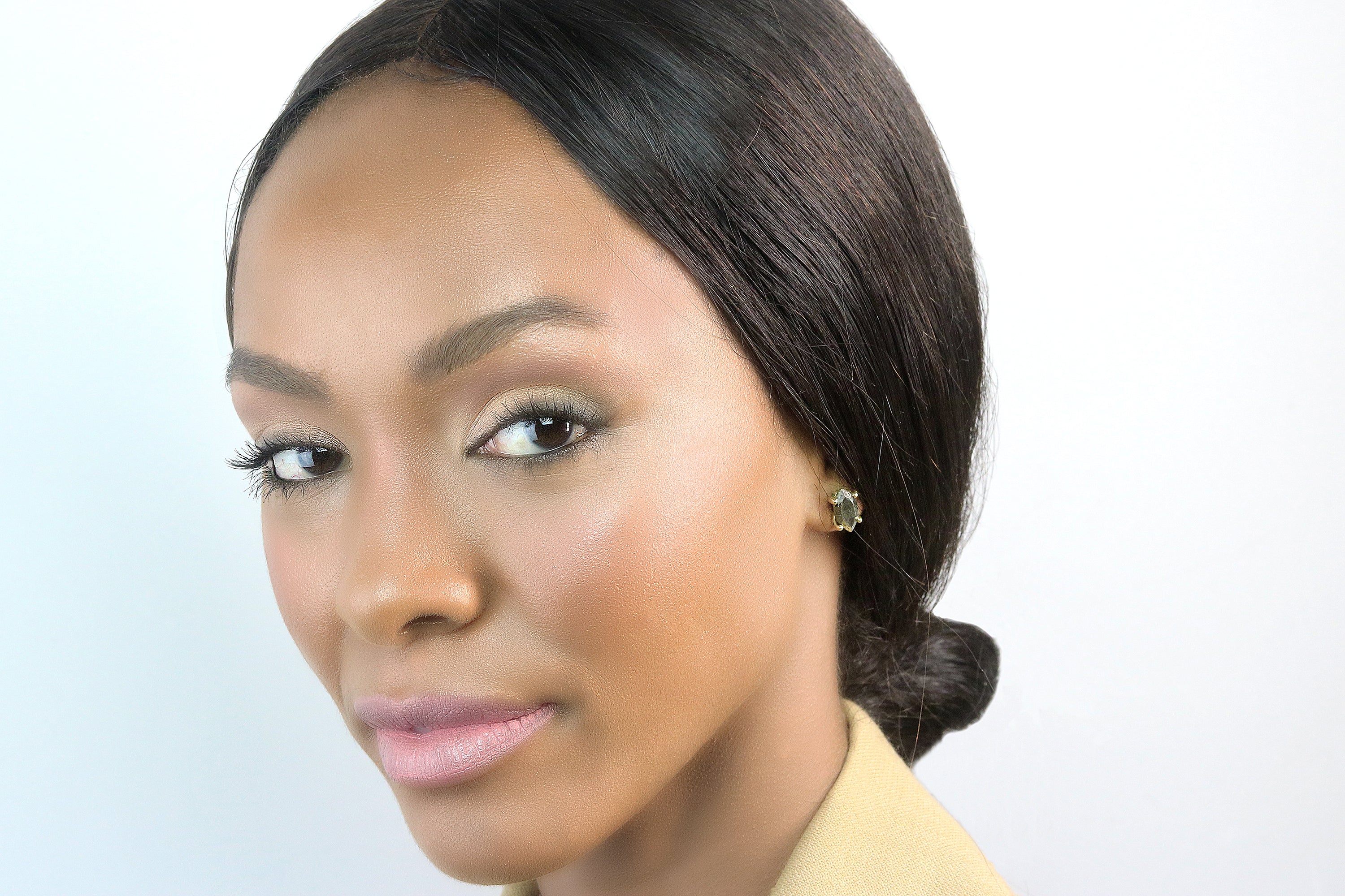 Marquise Iron Pyrite Sterling Silver Earrings Earrings Anemone Unique