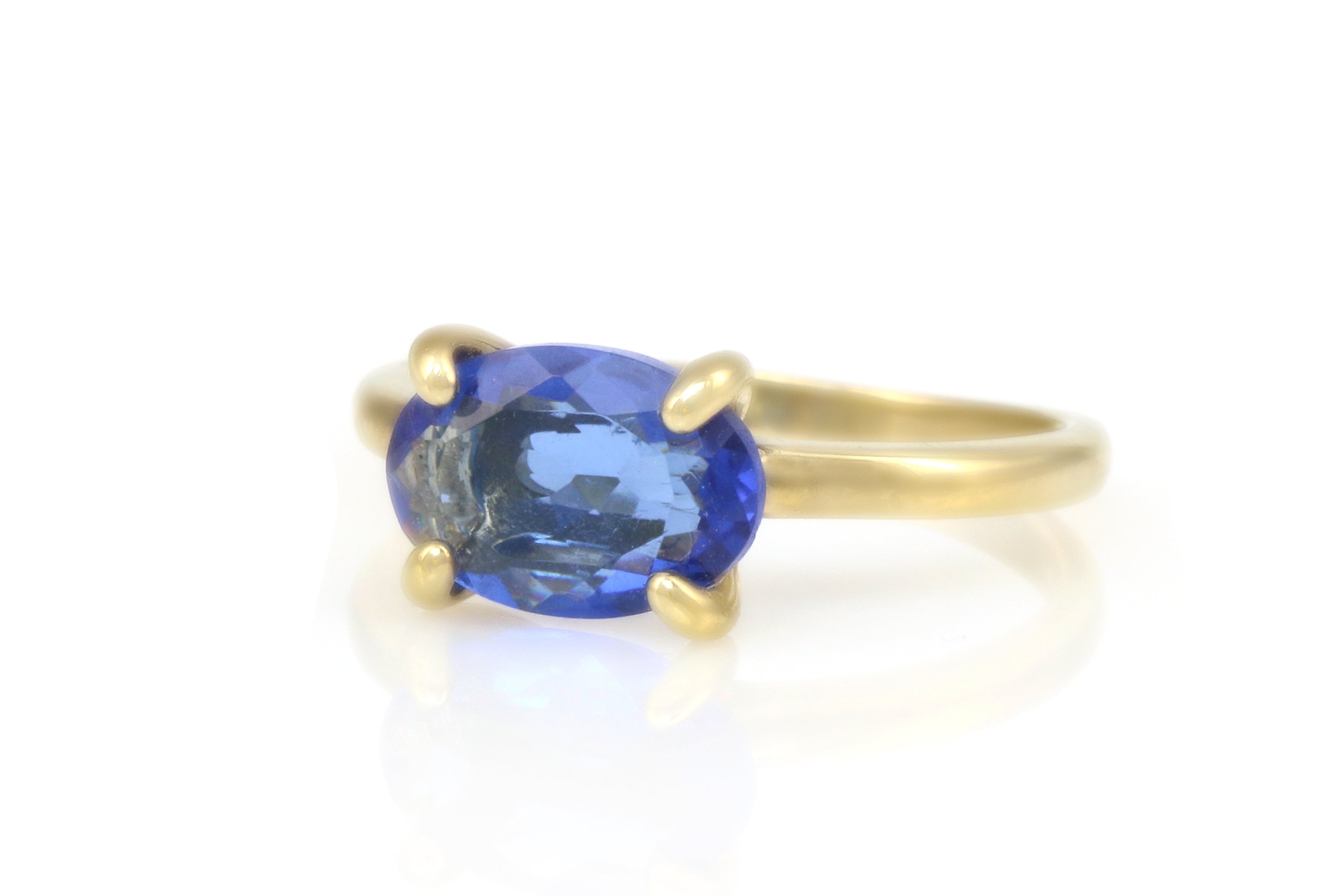 Stackable Dainty Sapphire Ring in Gold Rings Anemone Unique