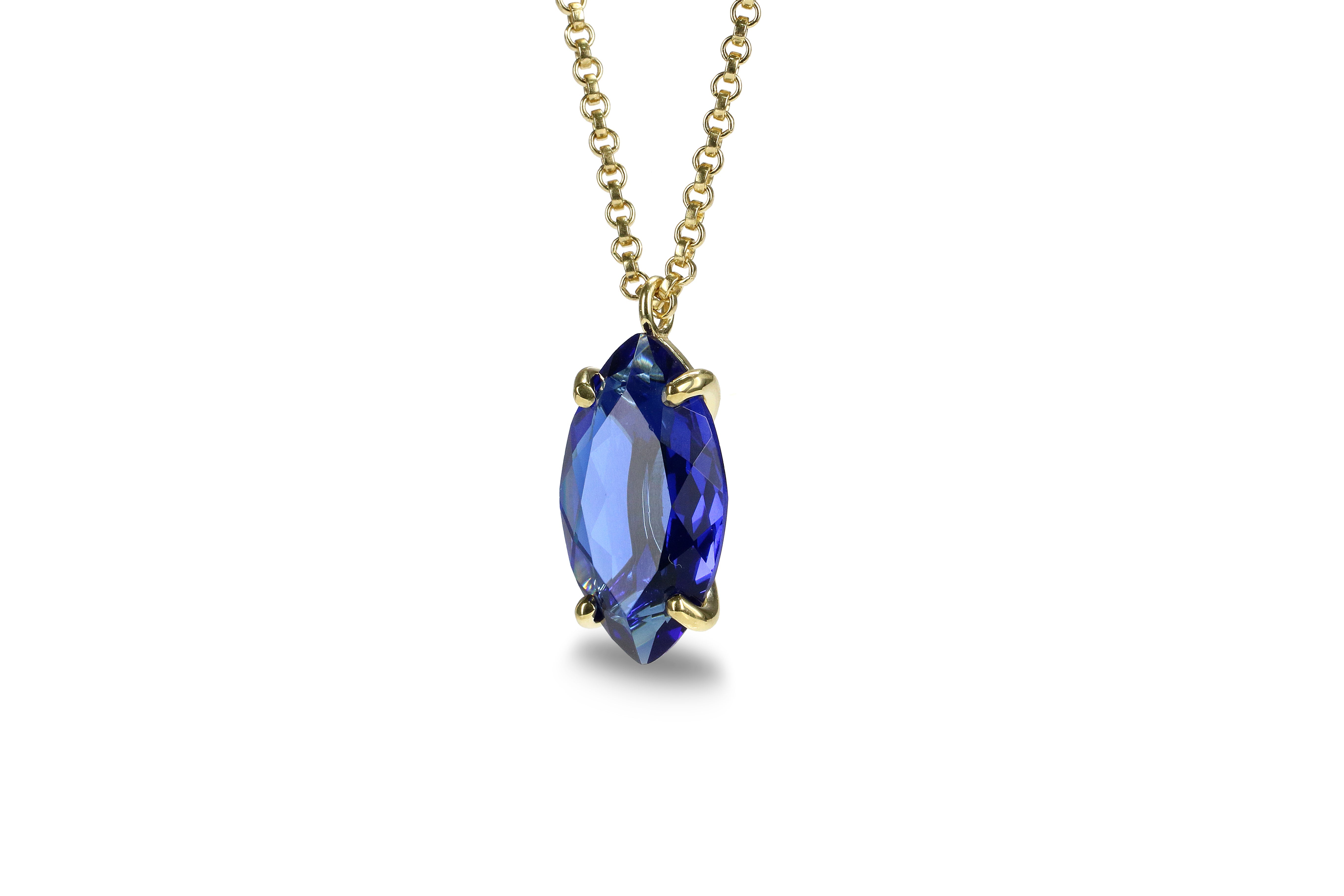 Brilliant Sapphire Necklace for Women necklaces Anemone Jewelry
