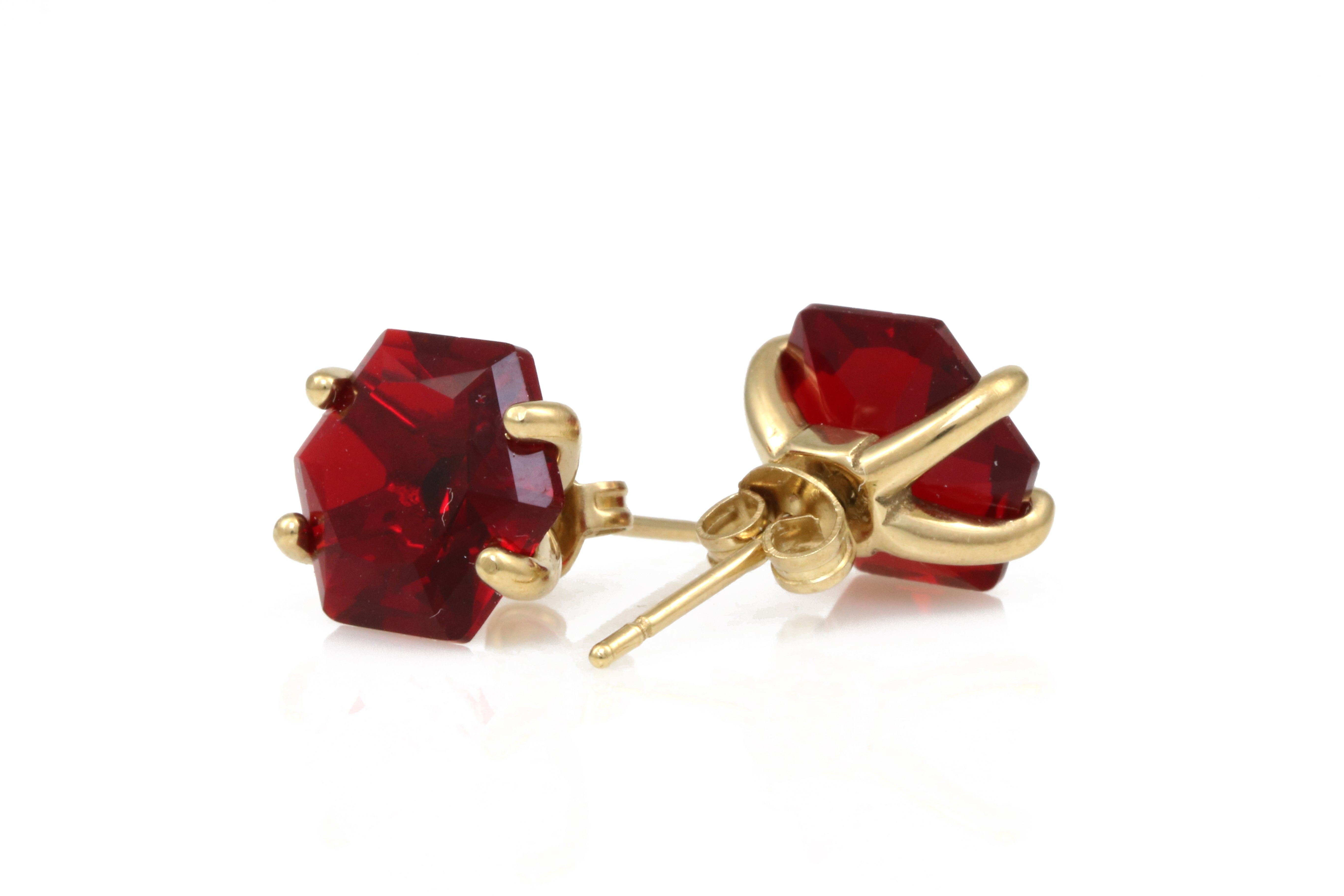 Unique Garnet Sterling Silver Earrings Earrings Anemone Unique