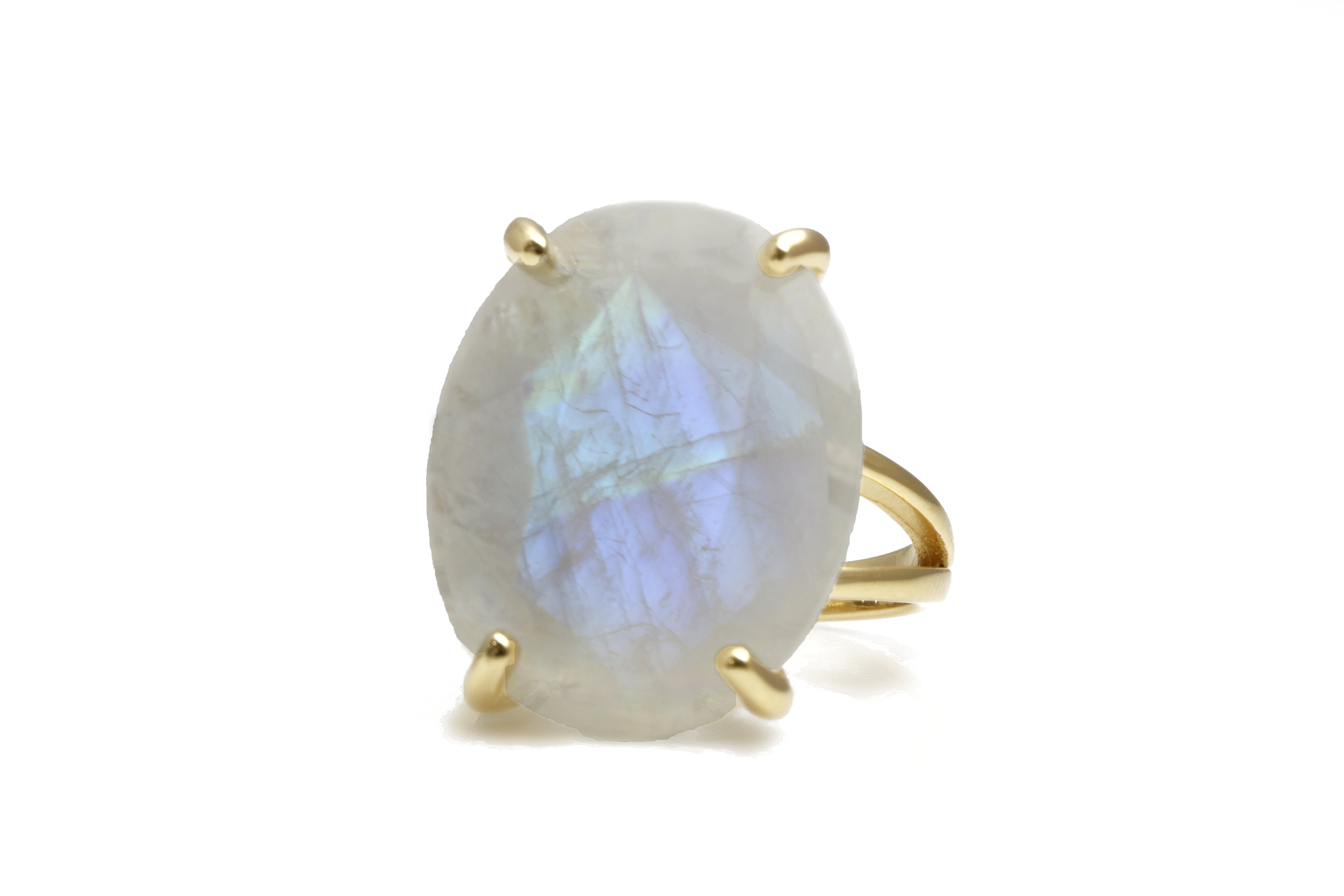 Charming Moonstone Rings in Rose Gold Rings Anemone Jewelry