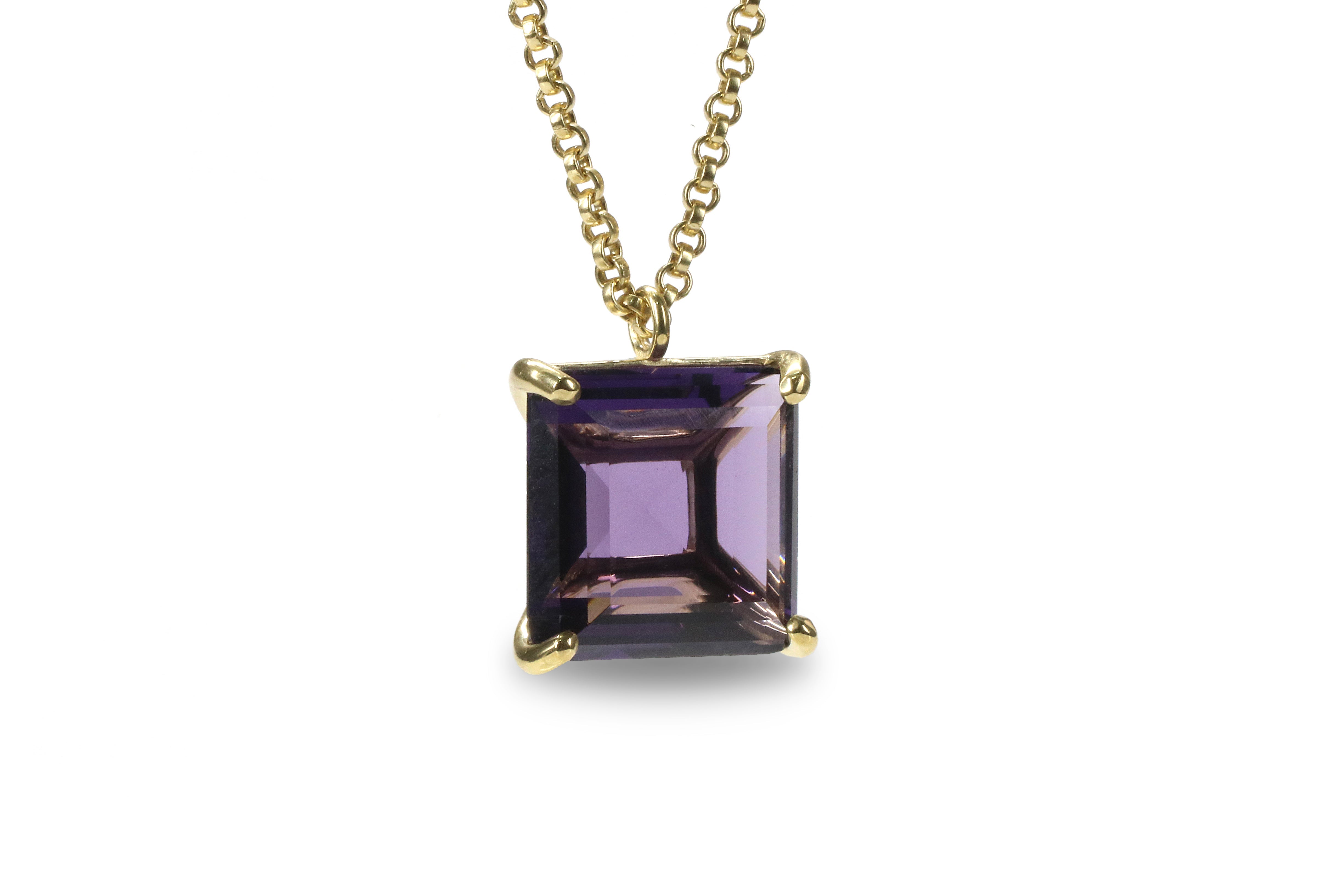 Charming Amethyst Jewelry Necklace in 14k Gold Filled necklaces Anemone Jewelry