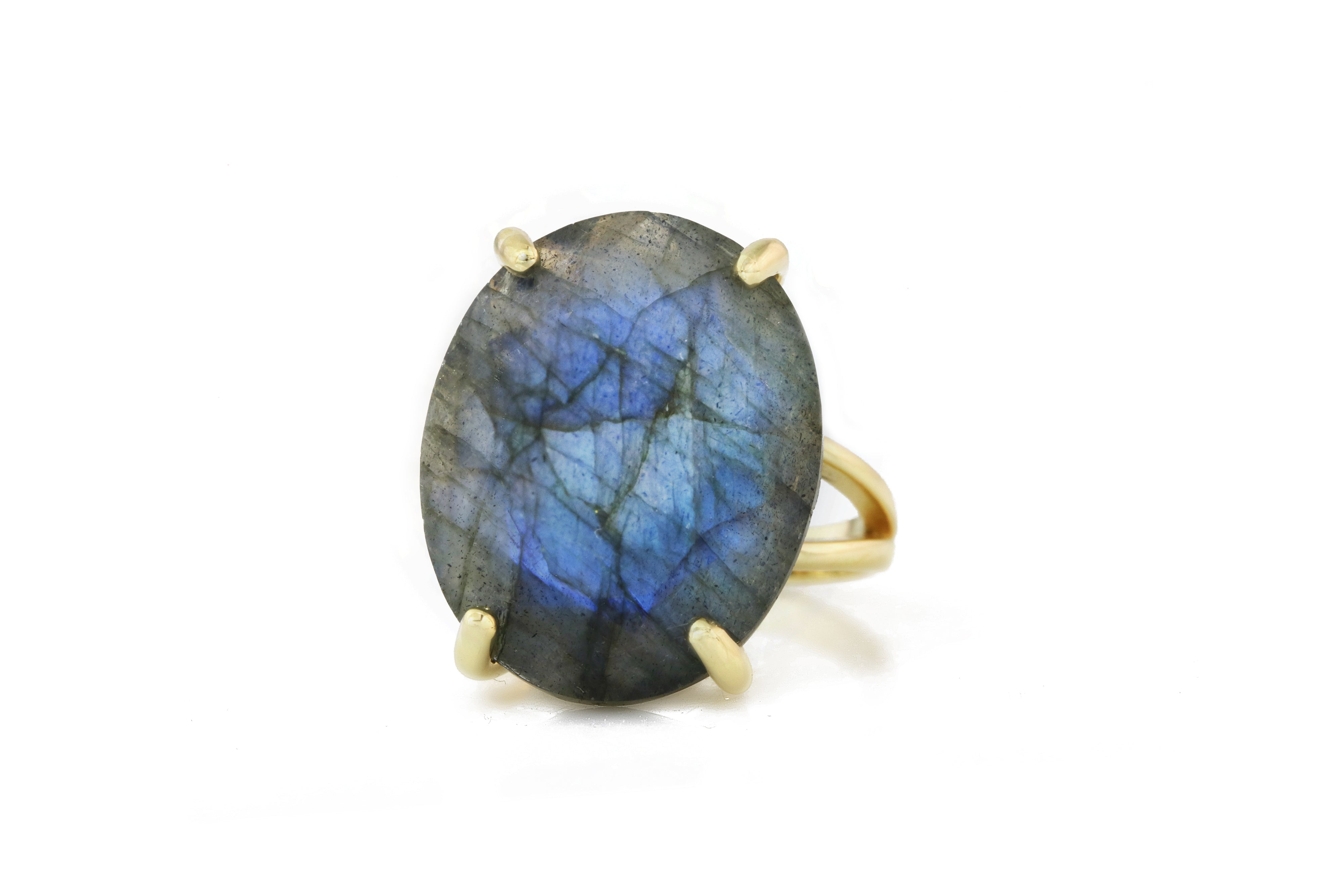 14k Gold-filled Labradorite Ring Rings Anemone Jewelry