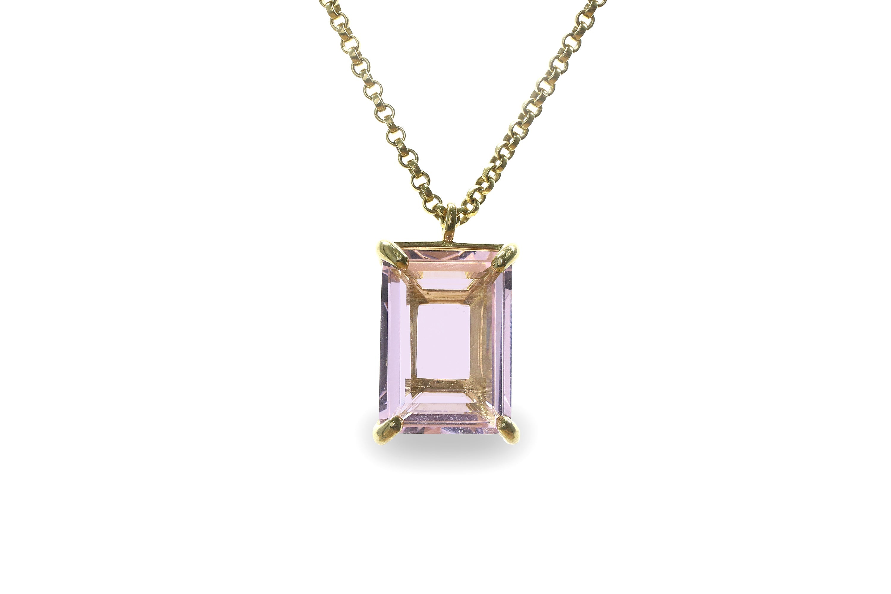 Pretty Rose Quartz Pendant Necklace for Women necklaces Anemone Jewelry