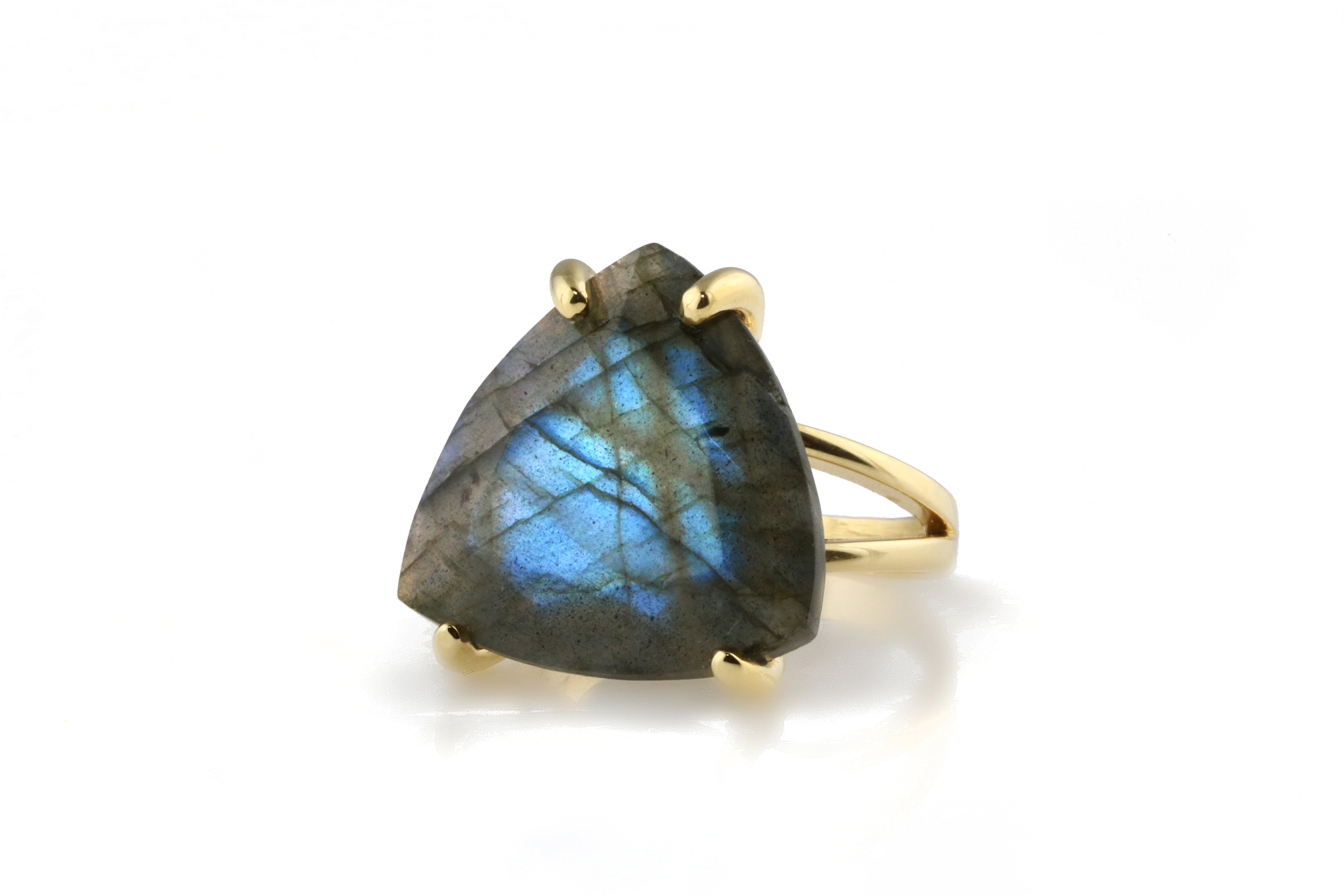 14K Gold 14CT Labradorite Ring Rings Anemone Jewelry