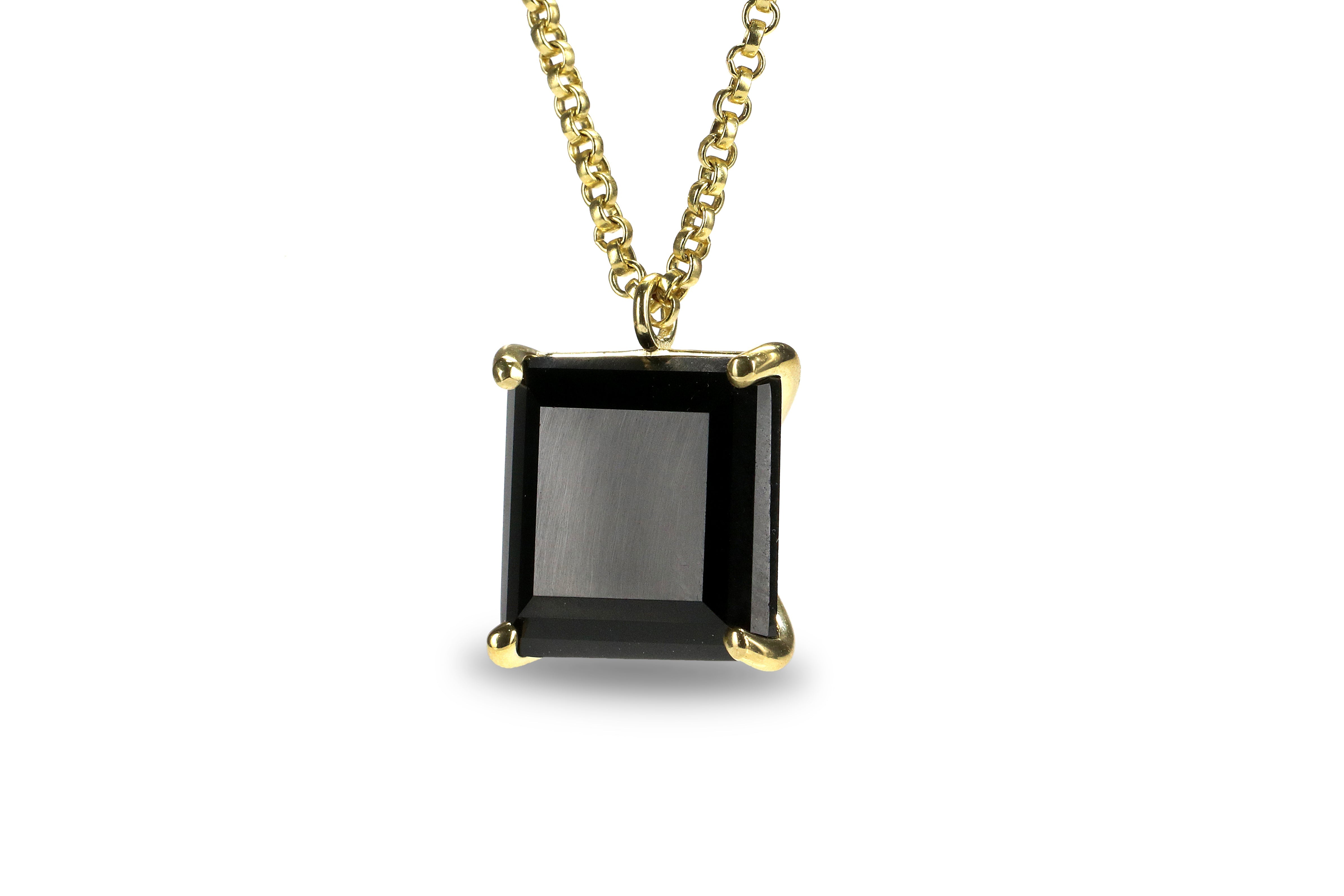 Statement Black Onyx Necklace in 14k Gold Filled necklaces Anemone Jewelry