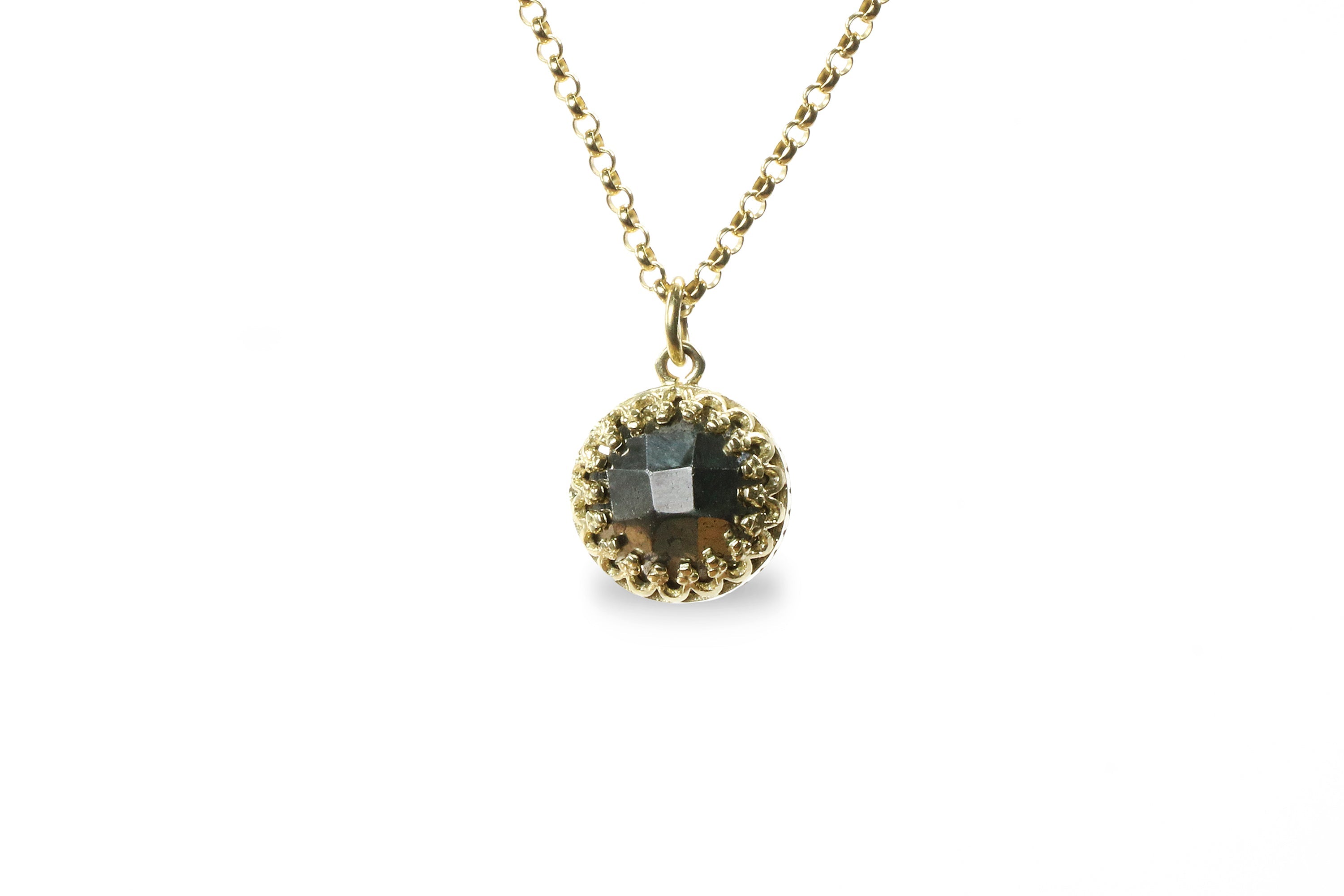 Delicate Pyrite Gold Filled Necklace necklaces Anemone Jewelry