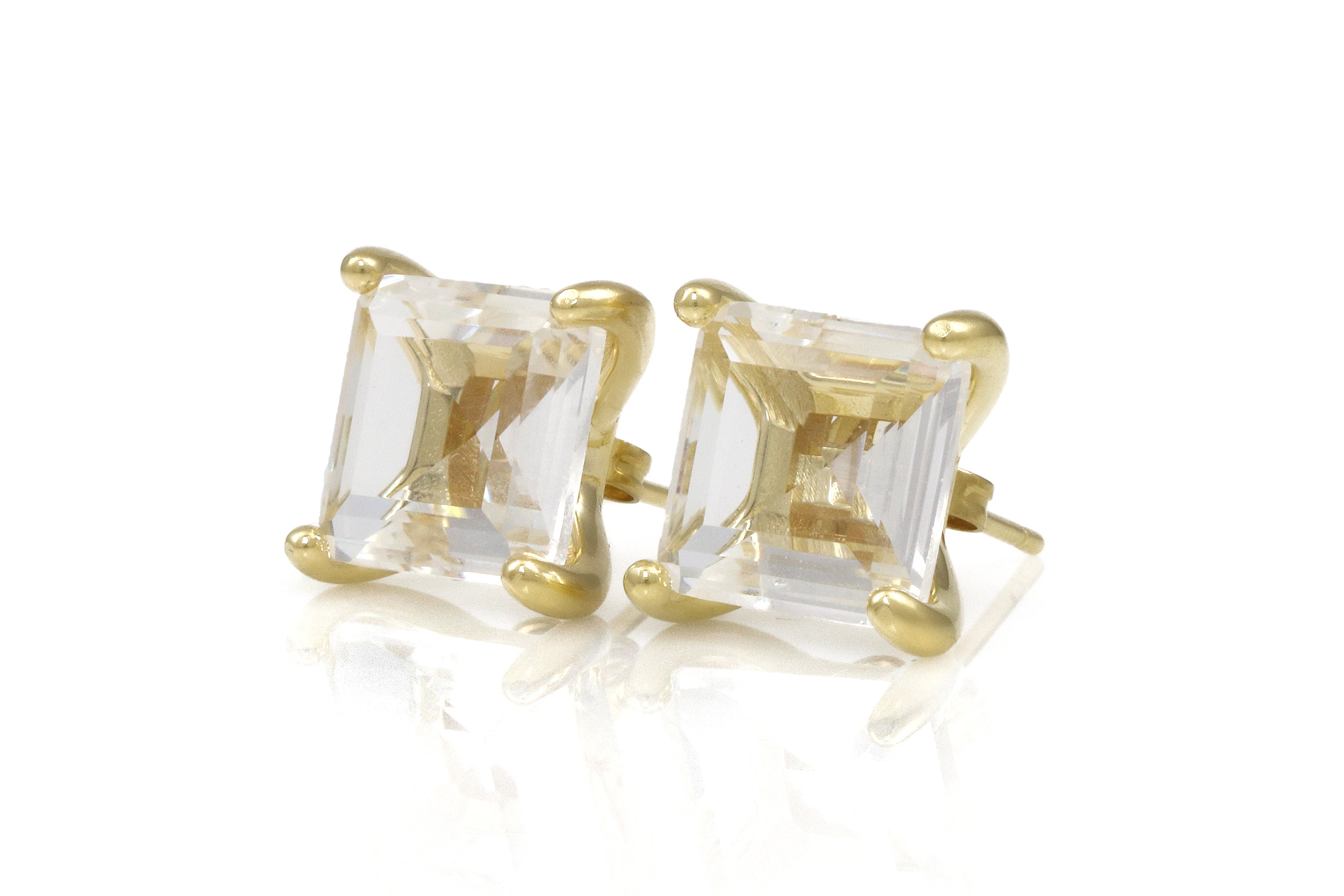 Splendid Clear Quartz Gold Filled Earrings Earrings Anemone Unique