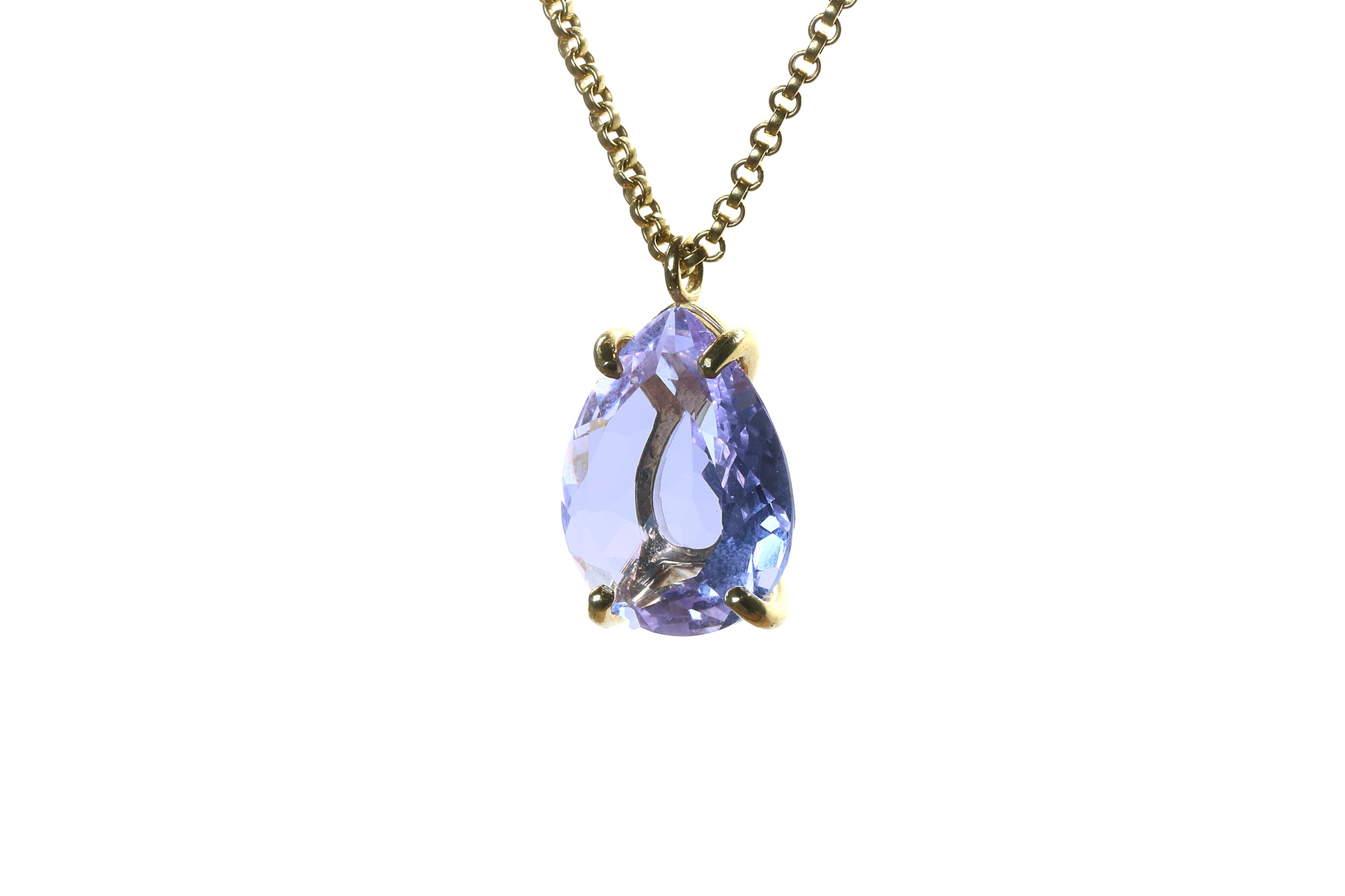 Elegant Tanzanite Gold Filled Necklace necklaces Anemone Jewelry