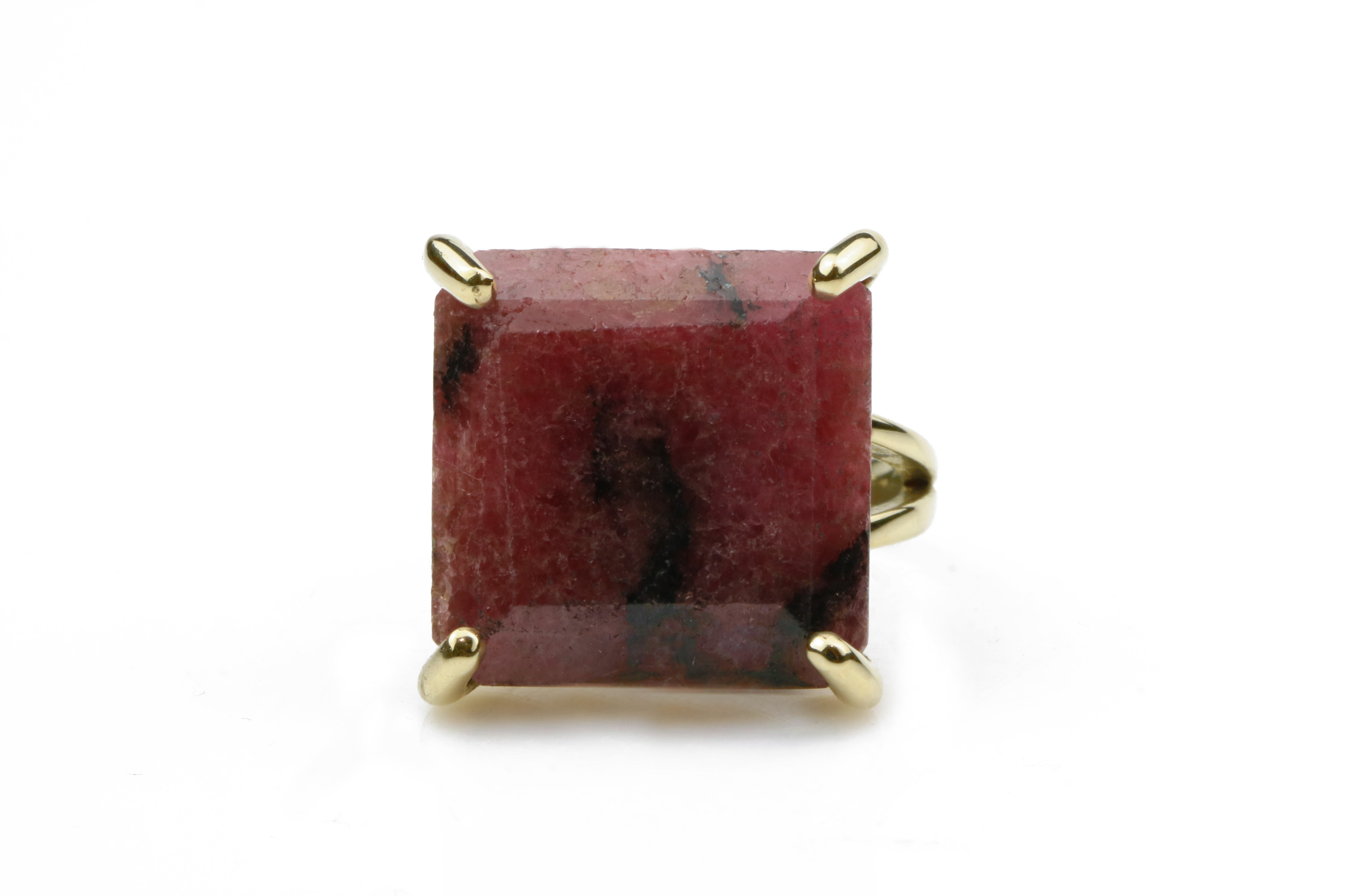 Rhodonite Ring in 14k Gold Rings Anemone Jewelry