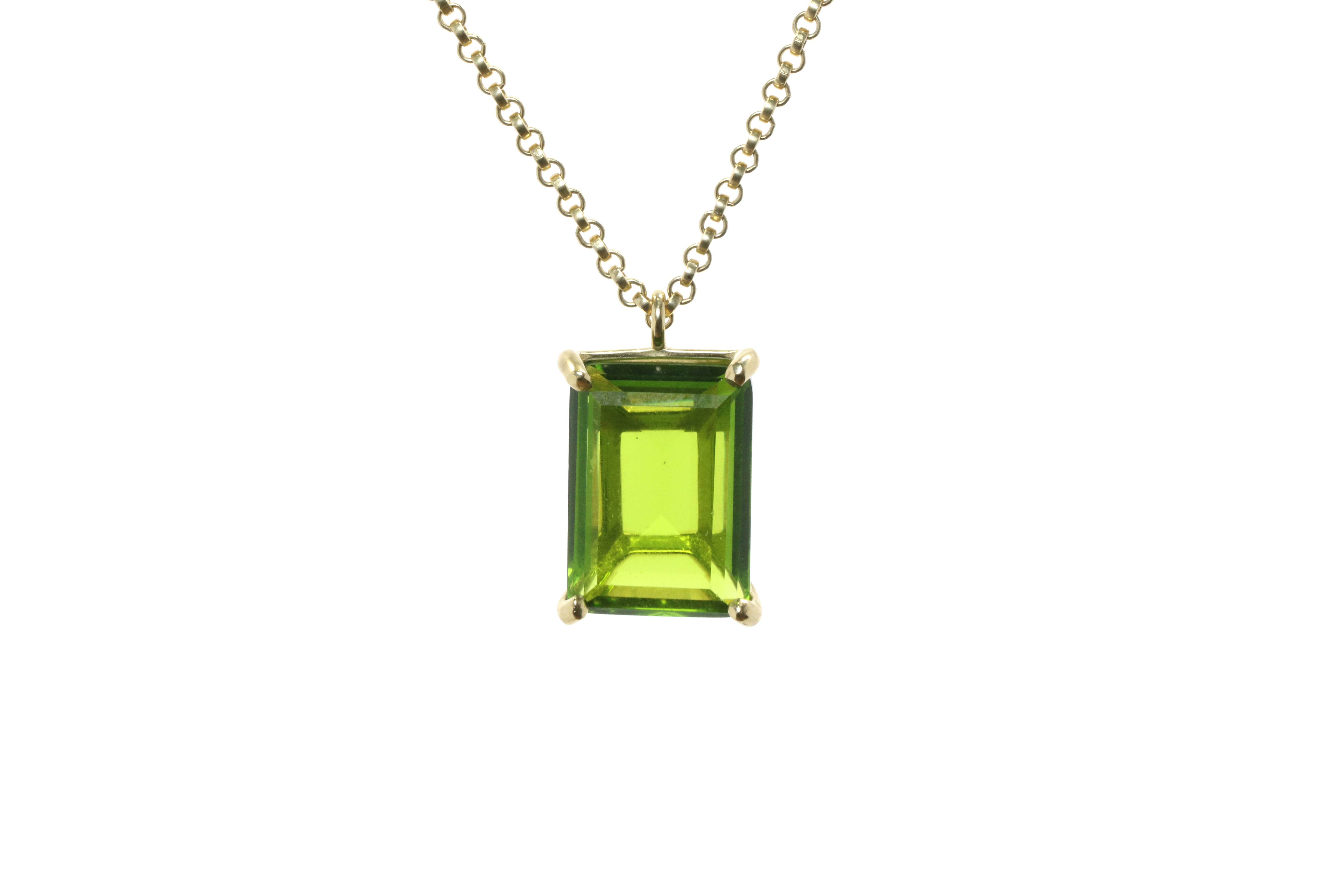 Peridot Sterling Silver Jewelry Necklace necklaces Anemone Unique