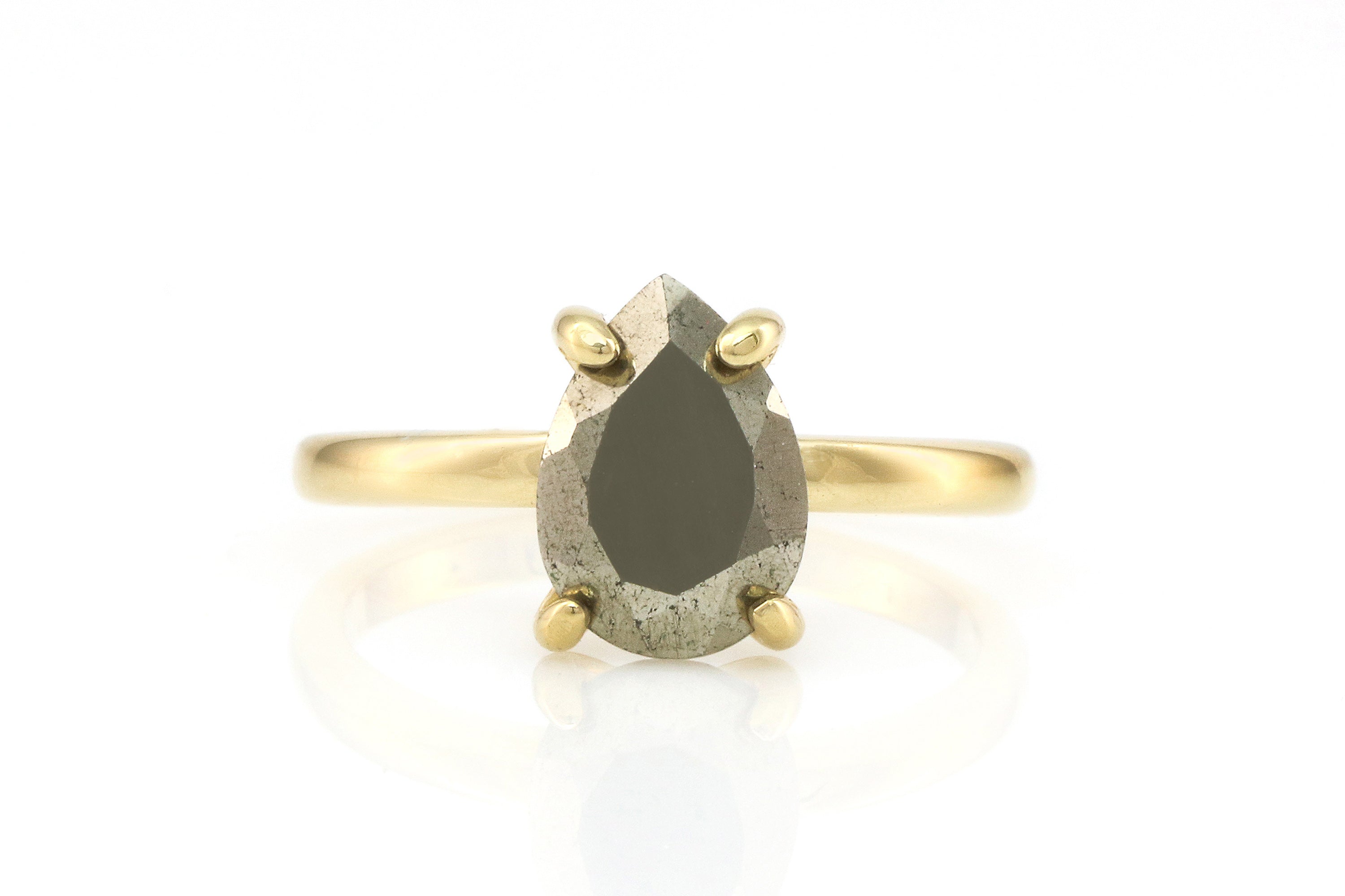 Darling Pyrite Stone Gold Filled Ring Rings Anemone Unique