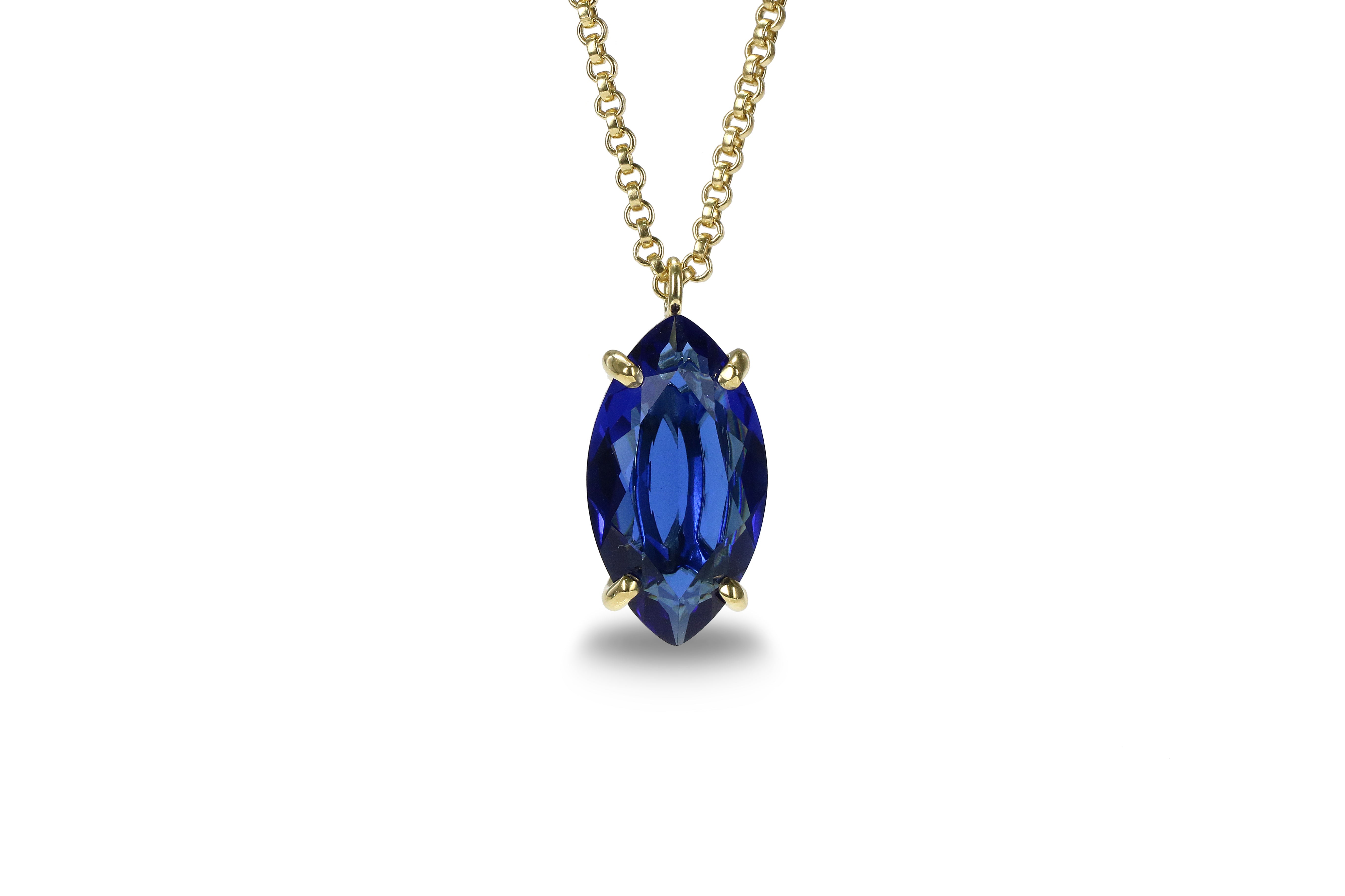 Brilliant Sapphire Necklace for Women necklaces Anemone Jewelry