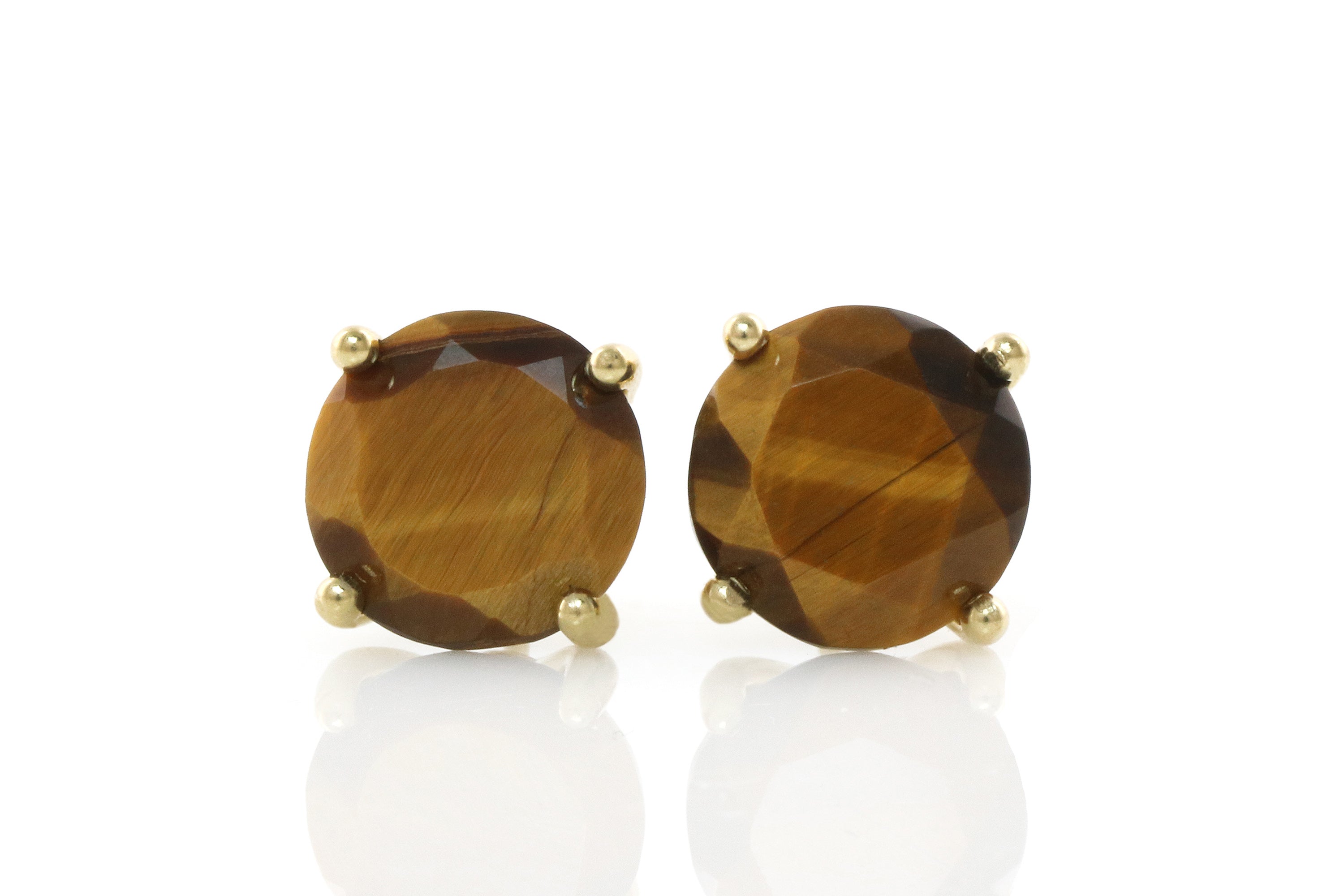 Flattering Tiger Eye Gold Filled Earrings Earrings Anemone Unique