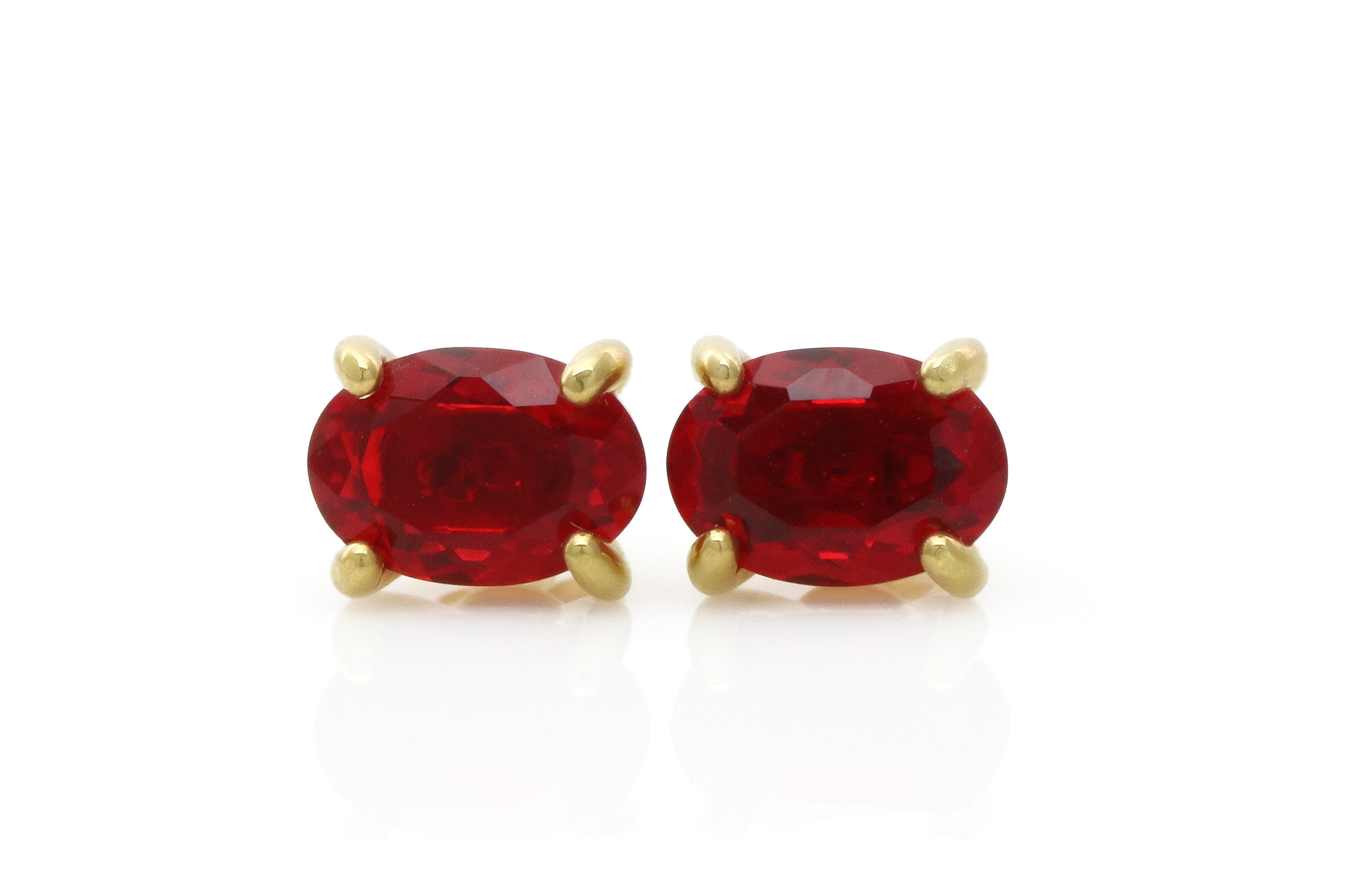 Adorable Ruby Gold Filled Earrings Earrings Anemone Unique
