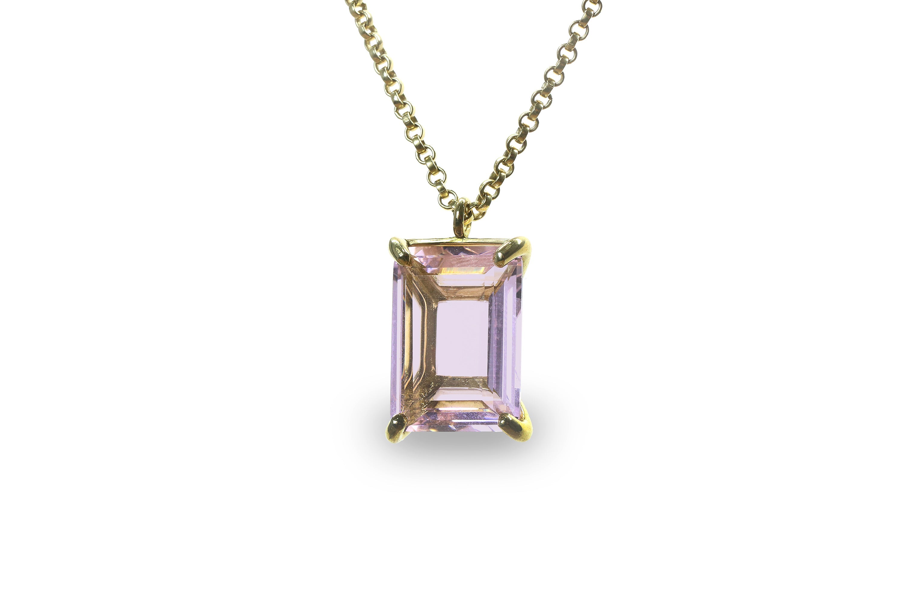 Pretty Rose Quartz Pendant Necklace for Women necklaces Anemone Jewelry