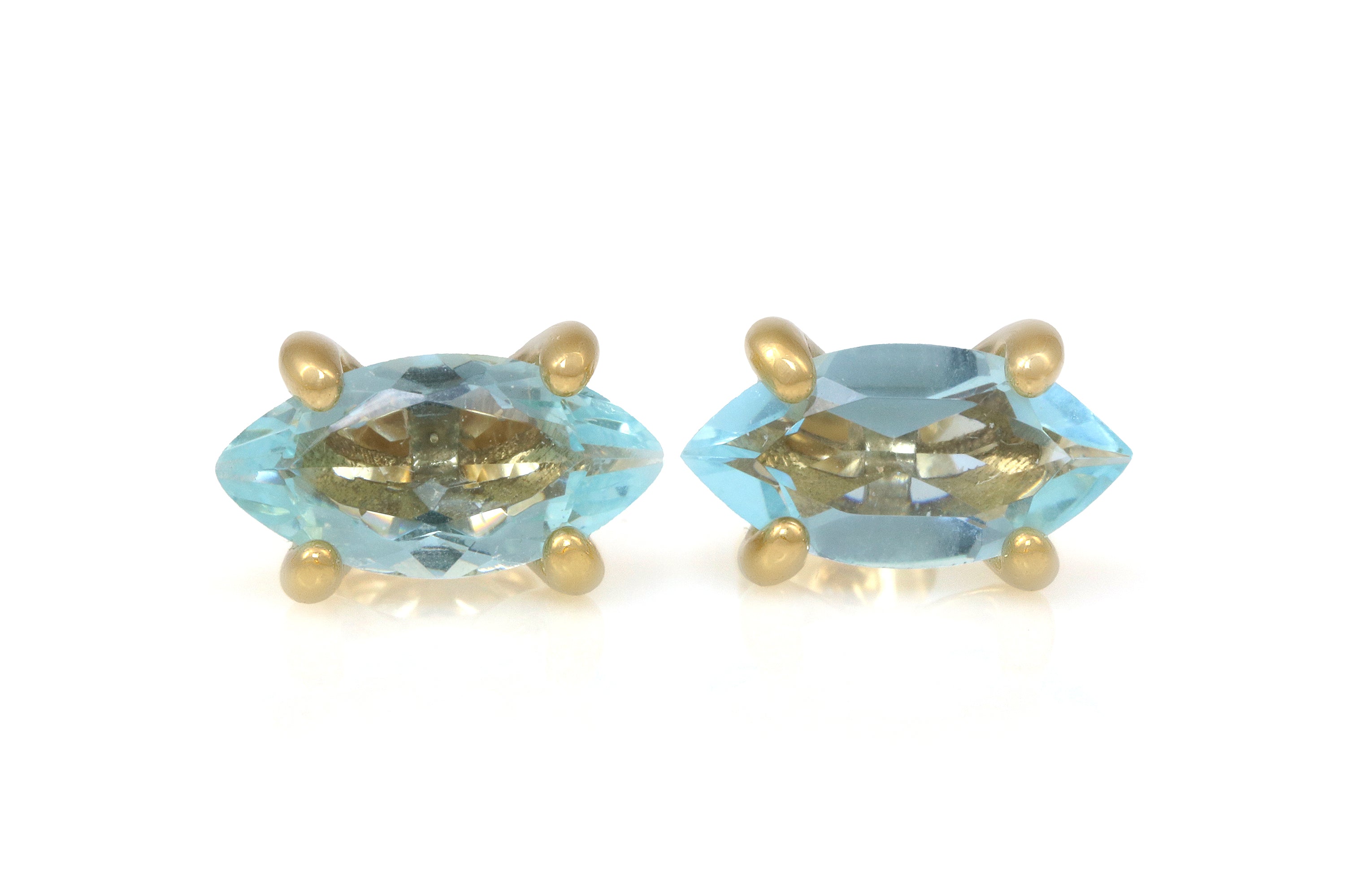 Blue Topaz Gold Filled Earrings Earrings Anemone Unique