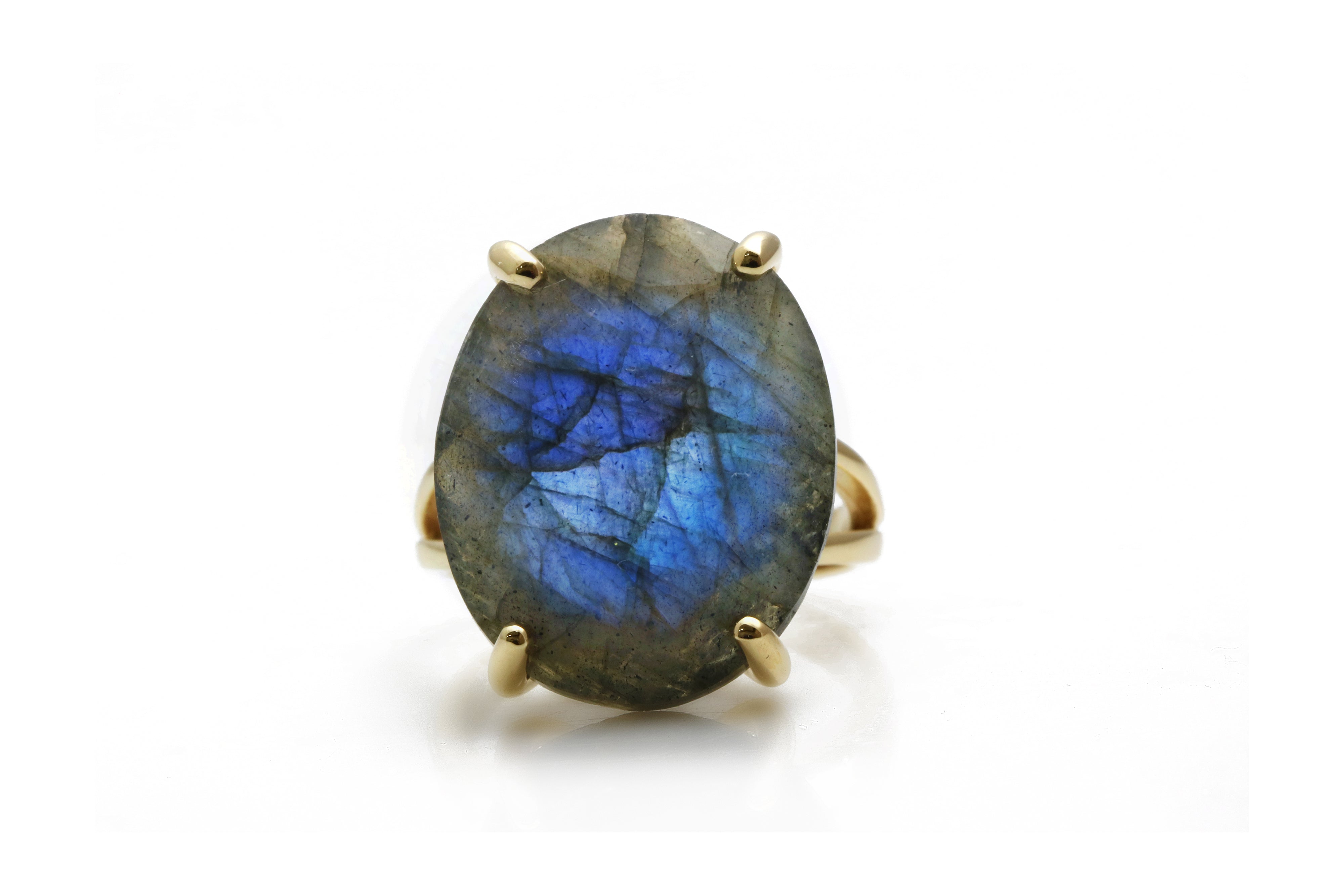 14k Gold-filled Labradorite Ring Rings Anemone Jewelry