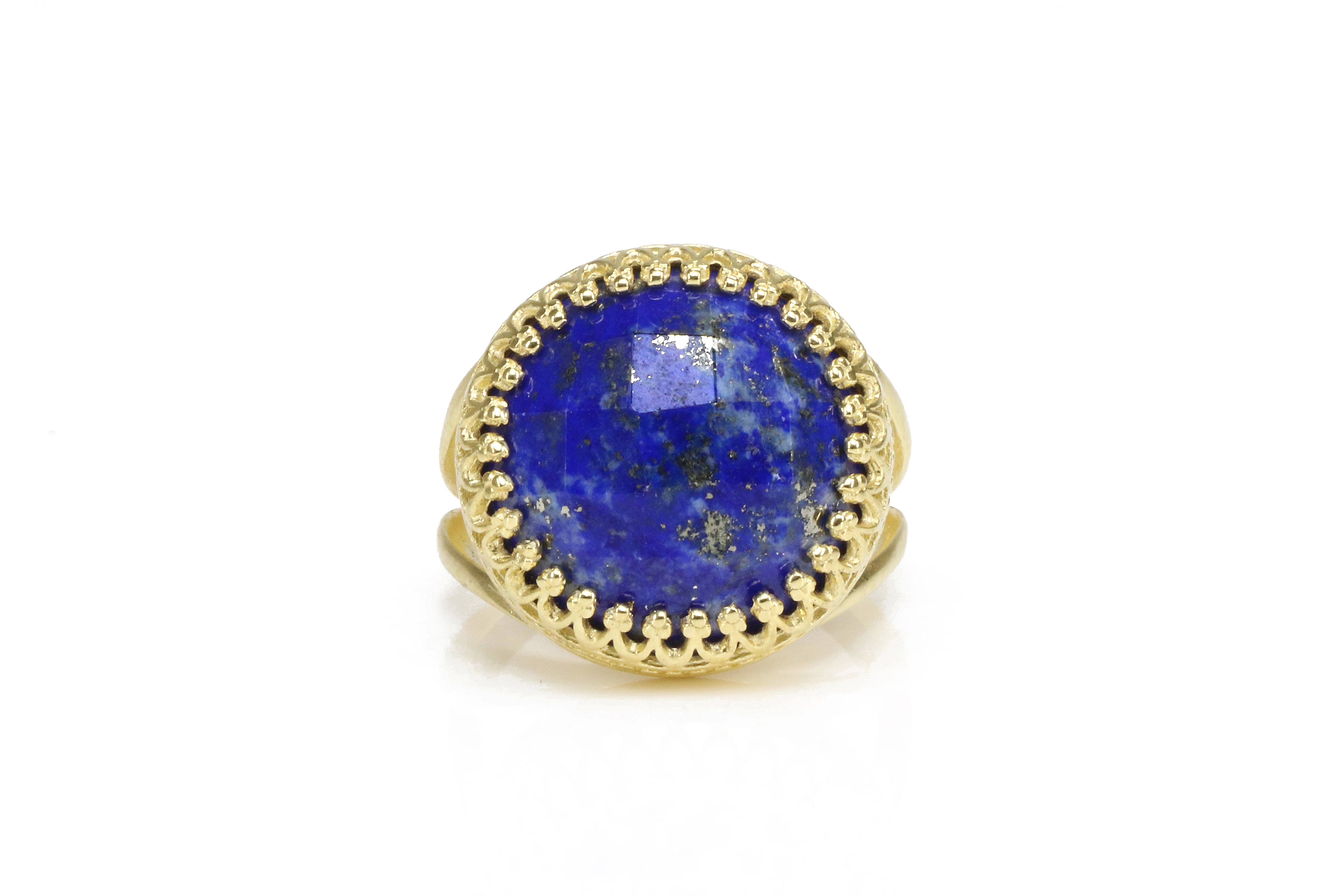 Lapis Lazuli in 14k Gold-filled Ring Band Rings Anemone Jewelry