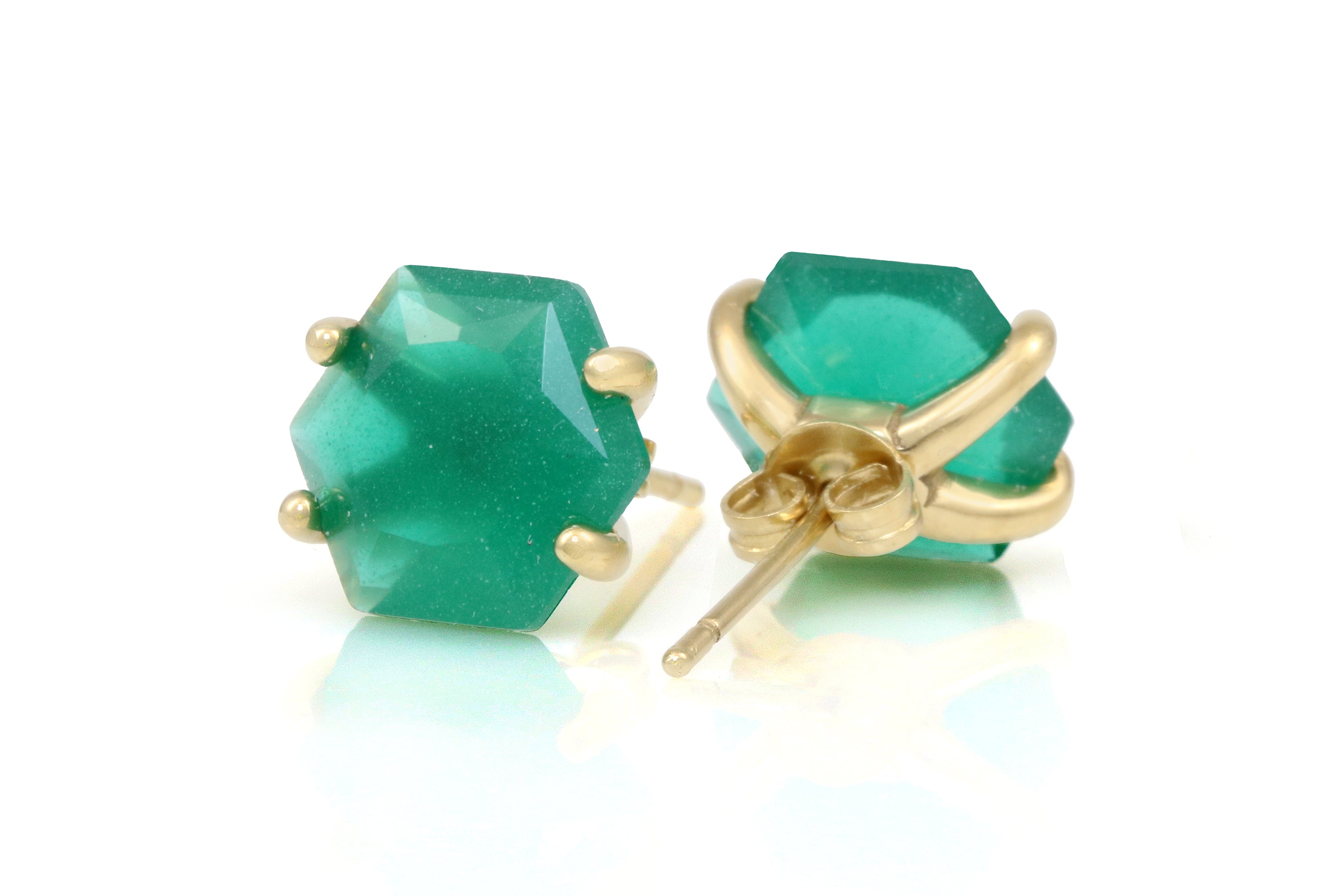 Classic Pair Onyx Gold Earrings Earrings Anemone Unique