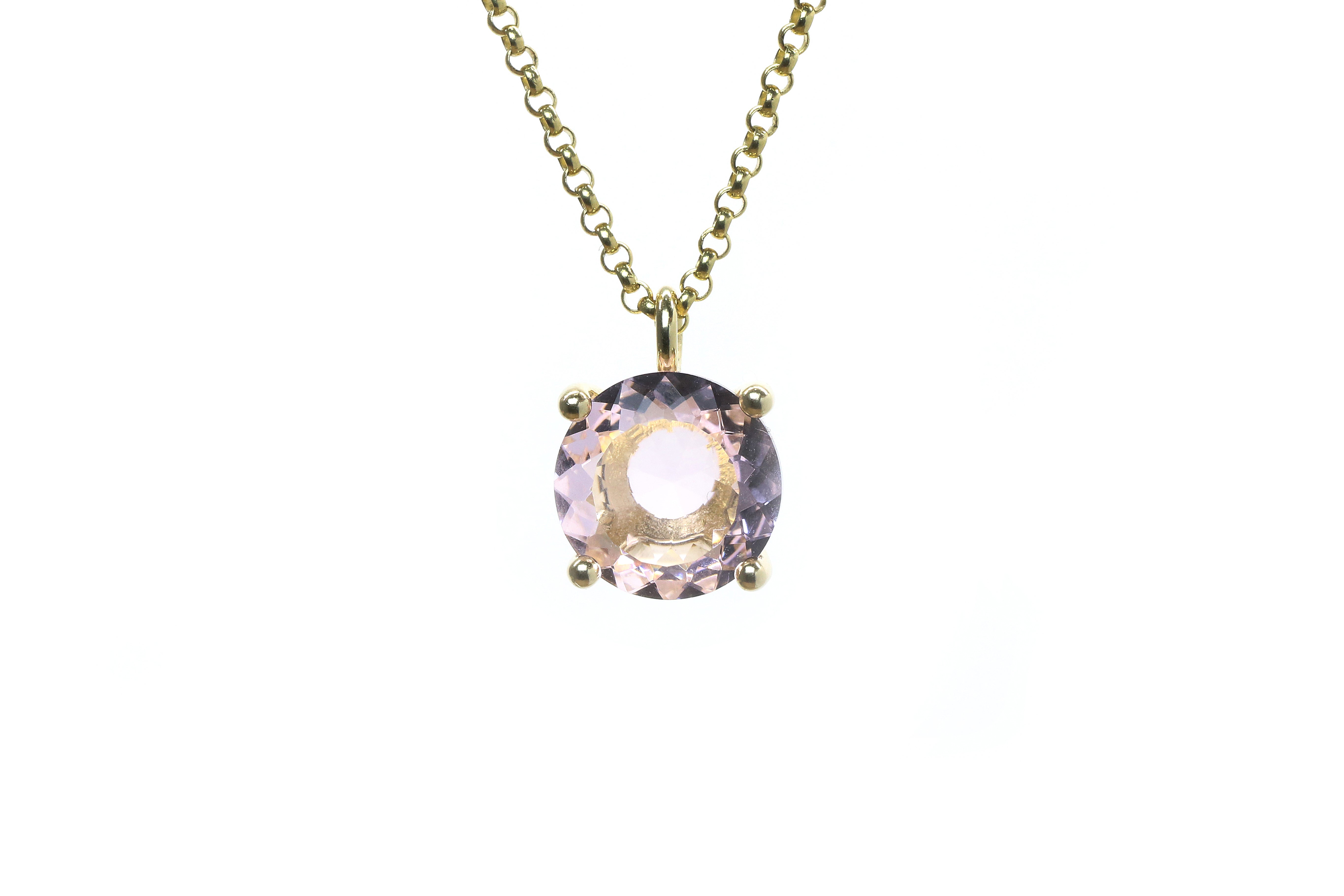 Darling Gold Filled Rose Quartz Necklace necklaces Anemone Unique