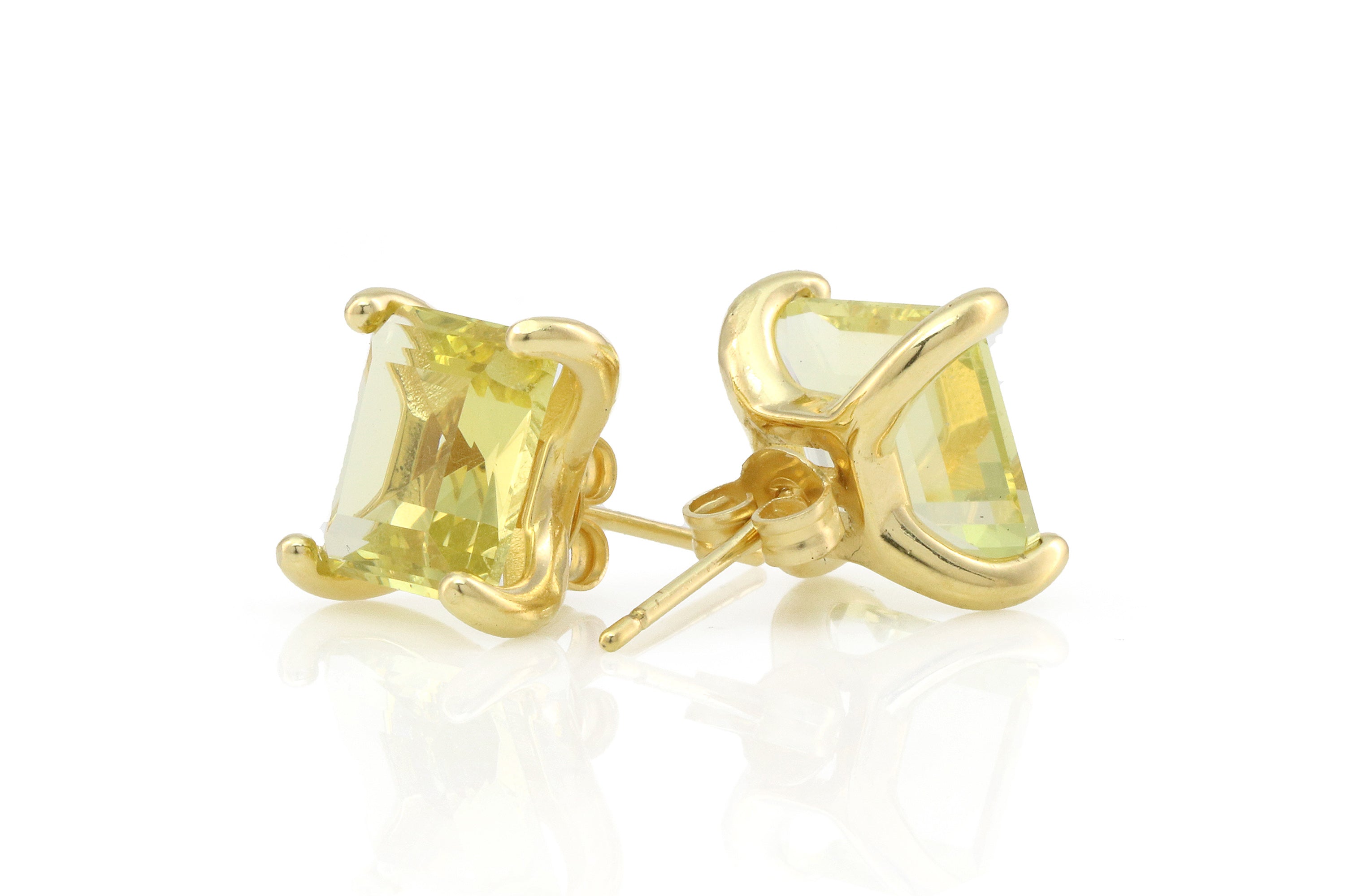 Lovely Yellow Quartz Gold Earrings Earrings Anemone Unique